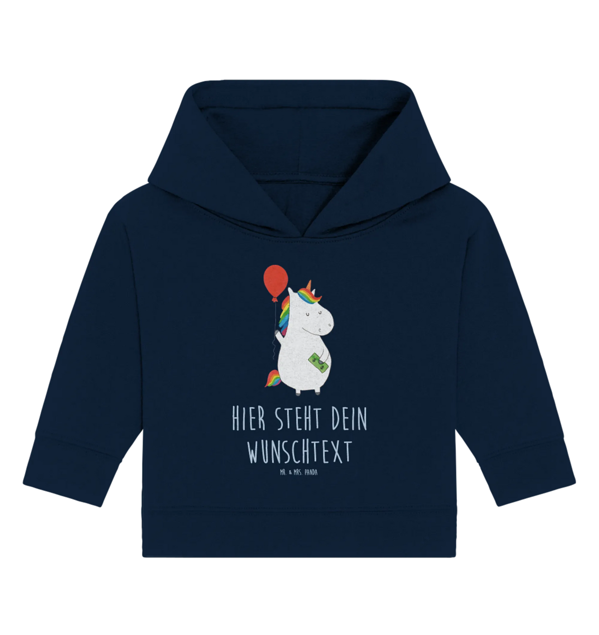 Personalisierter Baby Hoodie Einhorn Luftballon Babyhoodie Wunschtext, Baby Hoodie mit Namen, Personalisierter Baby Hoodie, Einhörner, Einhorn Deko, Unicorn, Einhorn, Freundin, Geld, Freude, Geschenk, Luftballon, Lebenslust