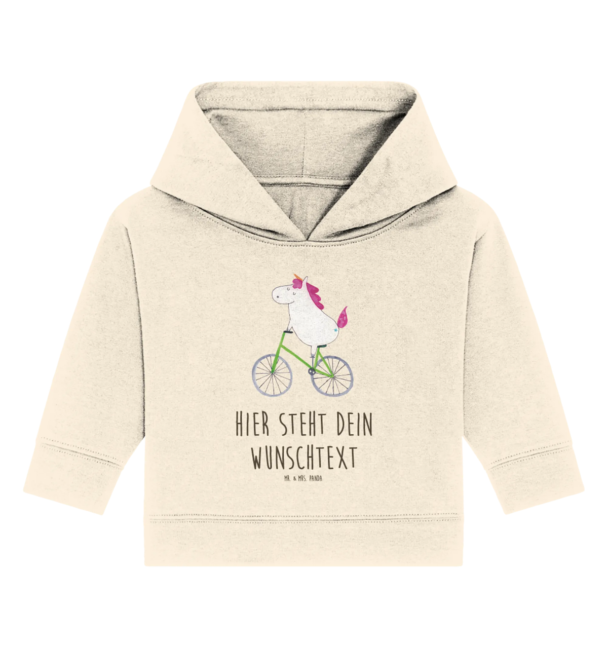 Personalisierter Baby Hoodie Einhorn Radfahrer Baby Hoodie mit Namen, Personalisierter Baby Hoodie, Babyhoodie Wunschtext, Einhorn, Einhörner, Unicorn, Einhorn Deko, Feenstaub, Konfetti, Luxusproblem, Liebeskummer, Kummer, Radfahrer, Bike, Rad, Radfahren
