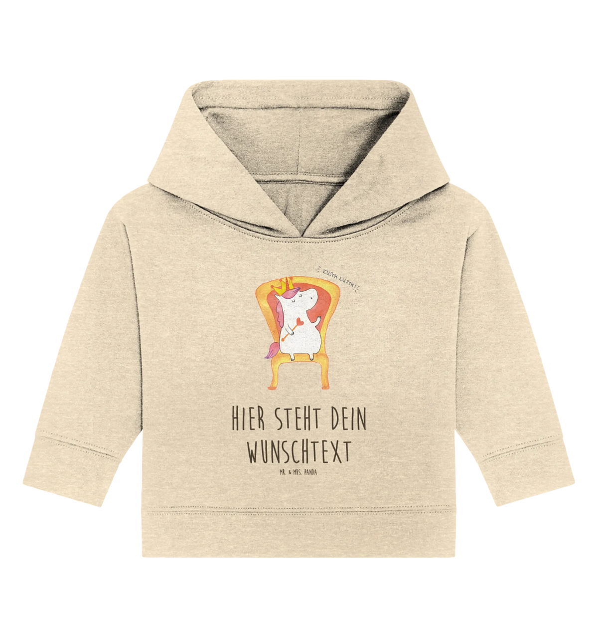 Personalisierter Baby Hoodie Einhorn König Baby Hoodie mit Namen, Personalisierter Baby Hoodie, Babyhoodie Wunschtext, Einhorn, Einhörner, Unicorn, Einhorn Deko, König, Herrscher, Kaiser, Krone, Präsident, Prinzessin, Bundeskanzler