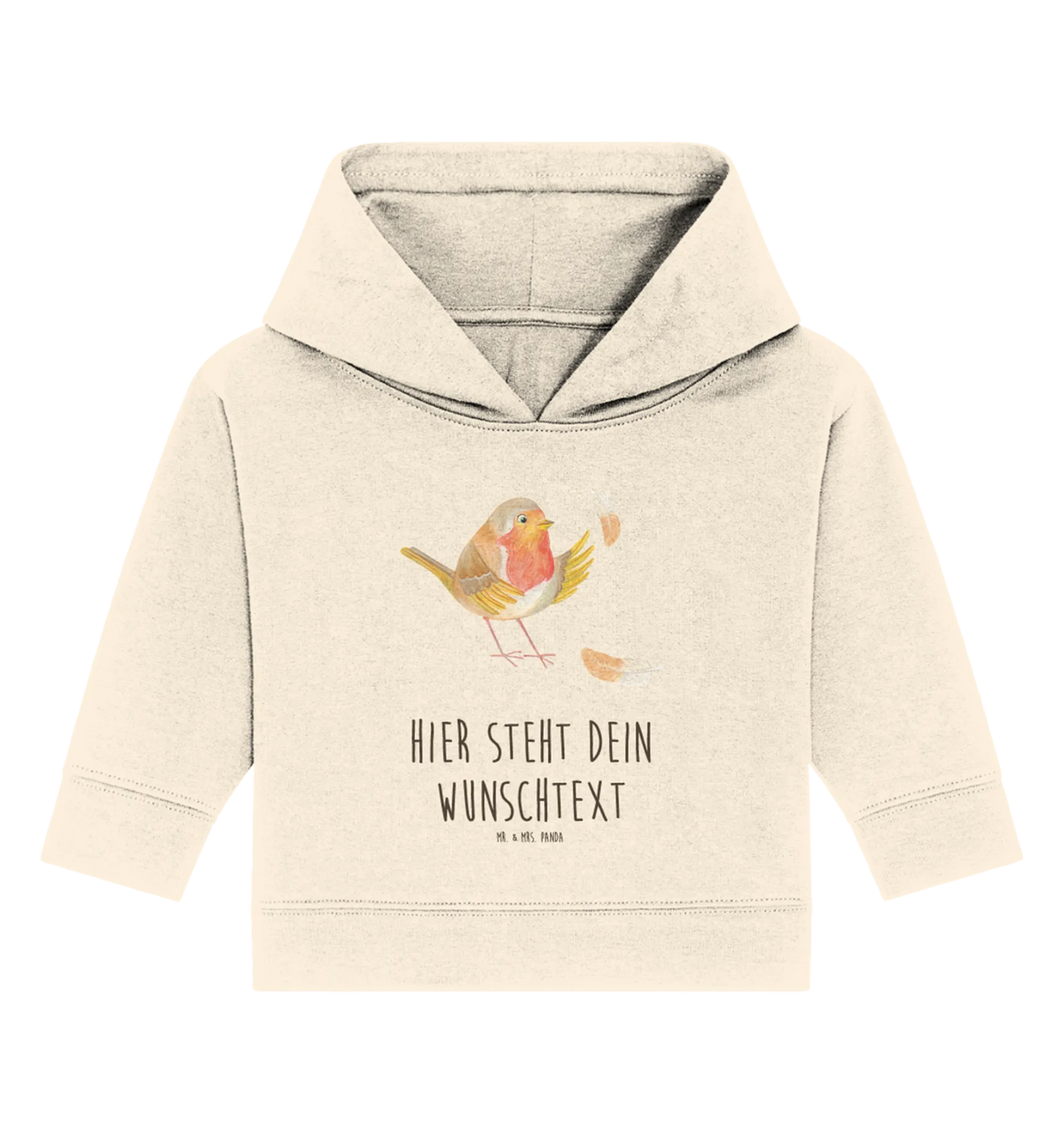 Personalisierter Baby Hoodie Rotkehlchen Federn Baby Hoodie mit Namen, Personalisierter Baby Hoodie, Babyhoodie Wunschtext, Tiere, Tiermotive, Lustige Sprüche, Gute Laune, Vogel, Motivationsbilder, Motivation Sprüche, Spruch Mut, What If I Fall, fliegen, Rotkehlchen, Spruch Motivation