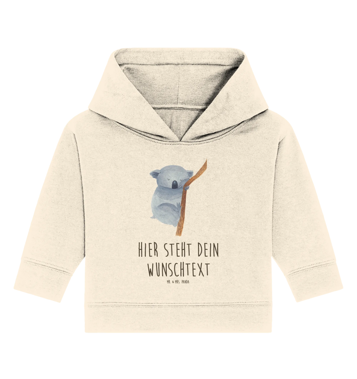 Personalisierter Baby Hoodie Koalabär Baby Hoodie mit Namen, Personalisierter Baby Hoodie, Babyhoodie Wunschtext, Tiere, Tiermotive, Lustige Sprüche, Gute Laune, Traum, Bär, schlafen, Träumen, Schlafzimmer, Traumland, Koalabär, Koala