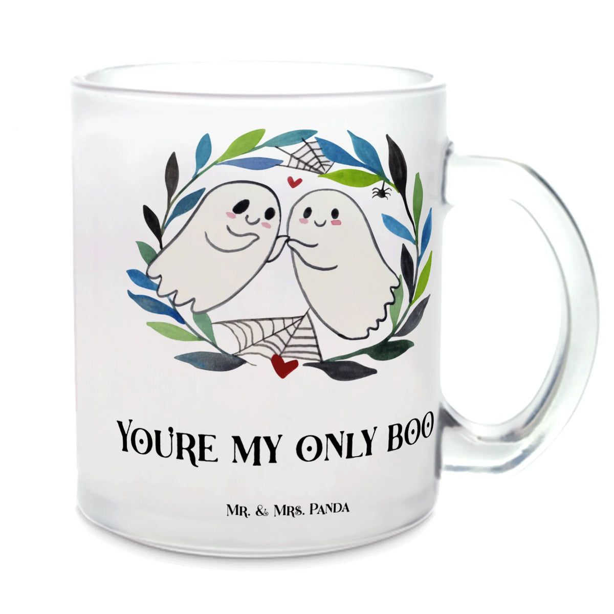 Teetasse Gespenster  Liebe getränkebecher, Trinkglas, Tee Tasse, Häferl, getränkeglas, Teeglas, Haferl, Teetasse Glas, Henkelbecher, Glasbecher, Henkeltasse, Teetasse aus Glas, Pott, Teetasse, Motivtasse, glastasse, Kakaotasse, Glas Teebecher, Dekoration, Geschenke, Schenken, Deko, Halloween, Martinssingen, Paar, Gespenst, Verliebt