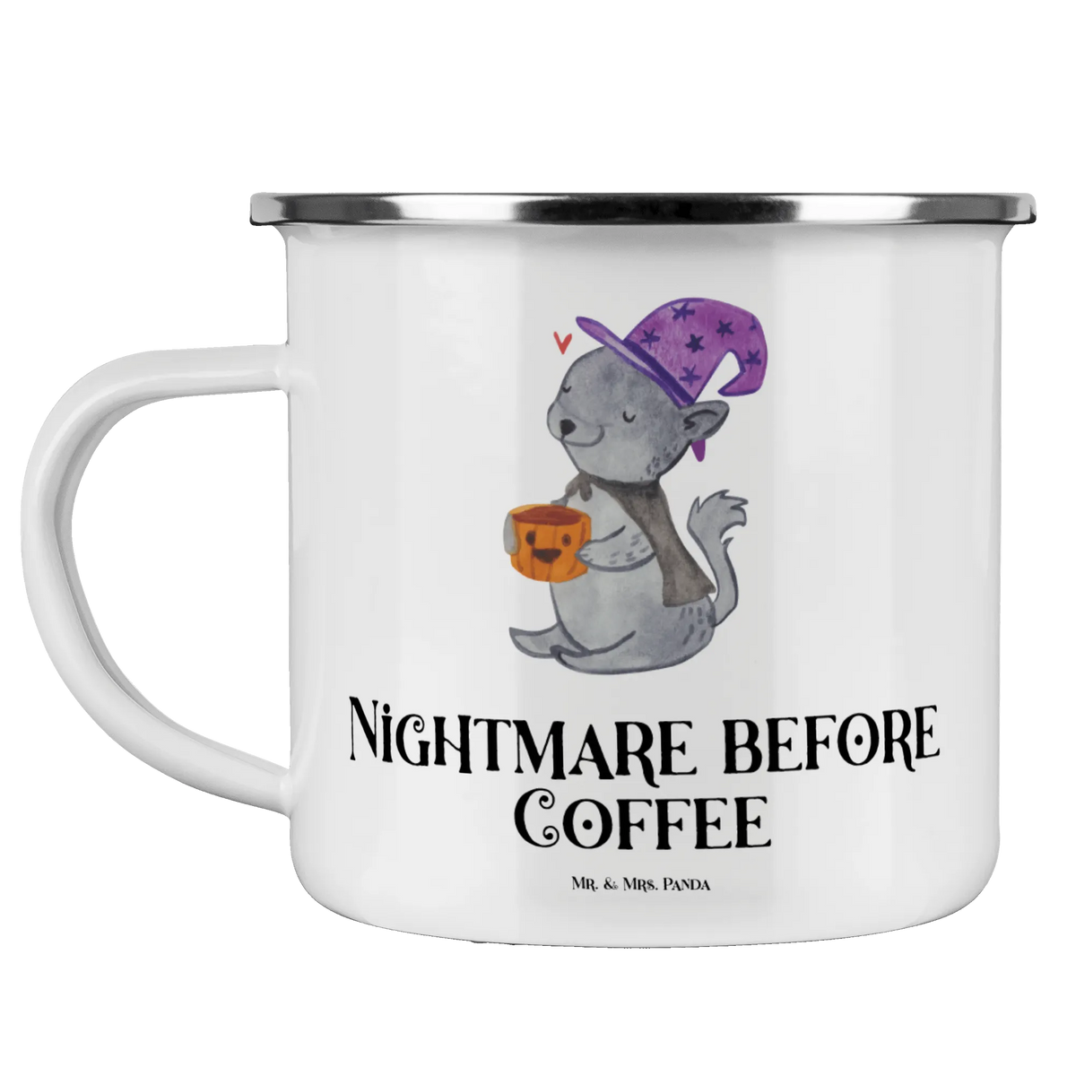 Camping Emaille Tasse Kater Kaffee Outdoor Tasse, Haferl, Reisebecher, Pott, metallbecher, Tasse Emaille, emaillebecher, Emaille Tasse, reisetasse, Teebecher, Campingbecher, Motivtasse, outdoortasse, wanderbecher, Outdoor Becher, Teetasse, blechbecher, Emaille Becher, wandertasse, becher emaille, Kaffeepott, Emailletasse, Blechtasse, Campingtasse, Dekoration, Geschenke, Schenken, Deko, Halloween, Martinssingen, Kater, Hexe, Magie, Kaffee