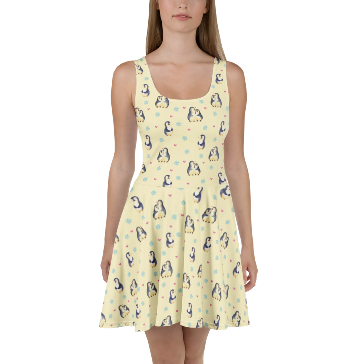 Sommerkleid Pinguin umarmen Muster Leichtes Sommerkleid, Damen-Sommerkleid, Luftiges Sommerkleid, Strandkleid, Stretchkleid, Shirtkleid, Kurzes Kleid, Kleid, Ausgestelltes Kleid, Freizeitkleid, A-Linien-Kleid, Minikleid, Urlaubskleid, Kurzes Sommerkleid, Sommerkleid, Damenkleid, Jerseykleid, Skaterkleid, Swingkleid, Pinguin, Liebesgeschenk, Liebespaar, Verlobung, Jahrestag, Liebe, Hochzeitsgeschenk, Liebesbeweis, Hochzeitstag, Hochzeit