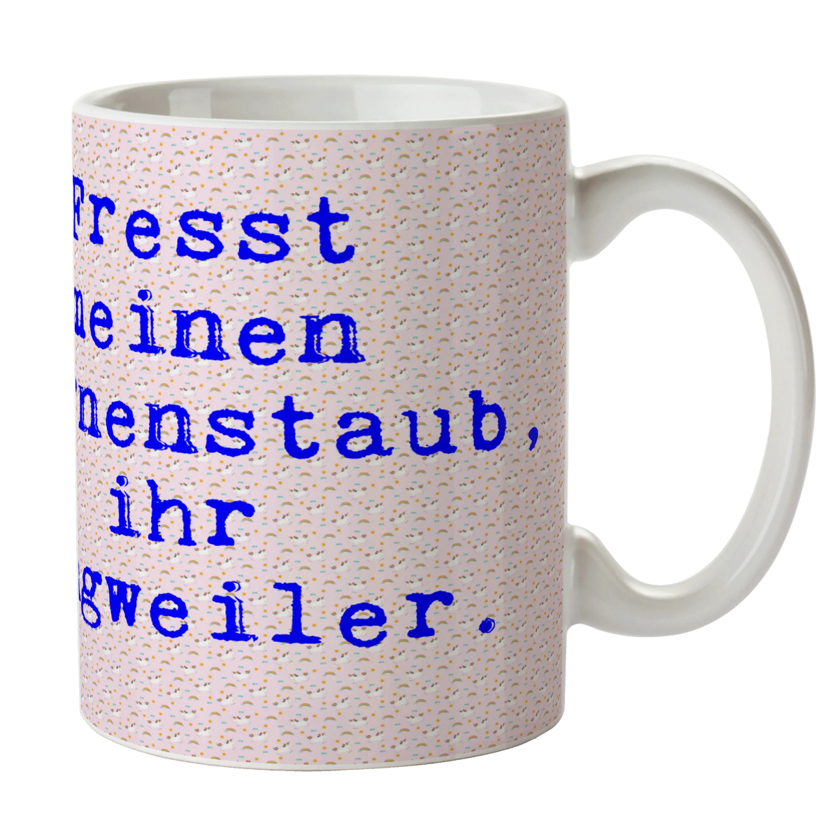 Tasse Einhorn Happy Muster milchtasse, Henkelpott, cappuccinotasse, Kakaotasse, Kaffeebecher, schöne tasse, Becher, Motivtasse, hochwertige tasse, Bedruckte Tasse, Keramikbecher, Trinktasse, Sprüchetasse, Trinkbecher, Teepott, Tasse, Kaffeetasse, Designtasse, Teetasse, kaffeetasse keramik, kakaobecher, Henkeltasse, Pott, Dekotasse, Tasse mit Spruch, Bürobecher, Kaffeepott, tasse für büro, design tasse, Bürotasse, milchkaffeetasse, Henkelbecher, Geschenktasse, statement tasse, Teebecher, Frühstückstasse, Keramiktasse, kaffeetasse bedruckt, tasse für kaffee, kaffeebecher bedruckt, kaffeebecher keramik, Frühstücksbecher, Tasse mit Motiv, heißgetränkebecher, haferl, Unicorn, Einhorn, Einhörner, Einhorn Deko, Freude, Spannend, Spaß, Fröhlich, Lächeln, Lebensfreude, glücklich, Lachen, Witzig
