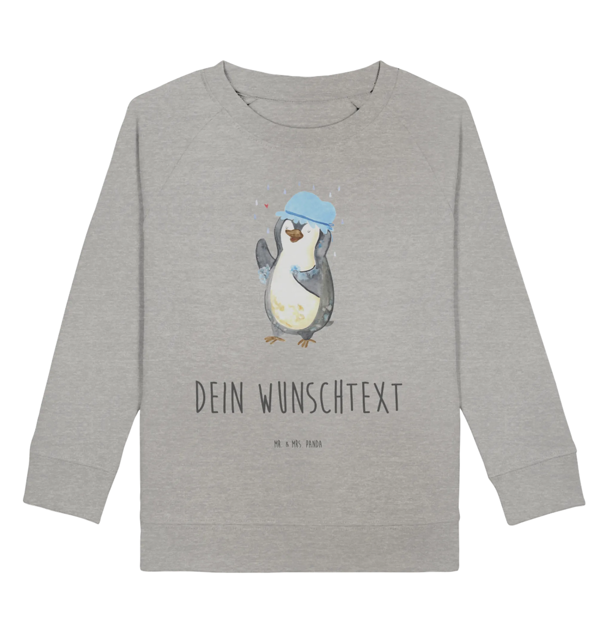 Personalisierter Kinder Pullover Pinguin Duschen Personalisiertes Kinder Sweatshirt, Personalisierter Kinder Pullover, Pinguin, Neustart, Lebensmotto, Dusche, Pinguine, Motivation, Duschen, glücklich sein, Neuanfang