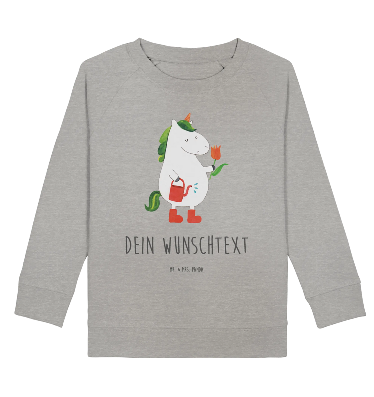 Personalisierter Kinder Pullover Einhorn Gärtner Personalisiertes Kinder Sweatshirt, Personalisierter Kinder Pullover, Unicorn, Einhorn, Einhörner, Einhorn Deko, Blume, Stiefel, Garten, Lebenslust, Luftballon, Freundin, Giesskanne, Gießkanne, Freude