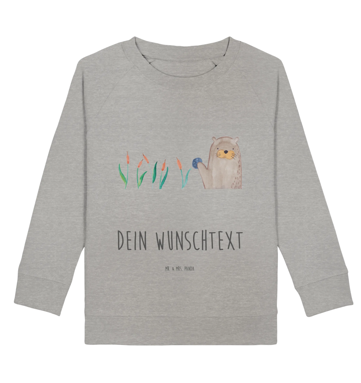 Personalisierter Kinder Pullover Otter Stein Personalisiertes Kinder Sweatshirt, Personalisierter Kinder Pullover, Fischotter, Otter, Seeotter, Otter Seeotter See Otter