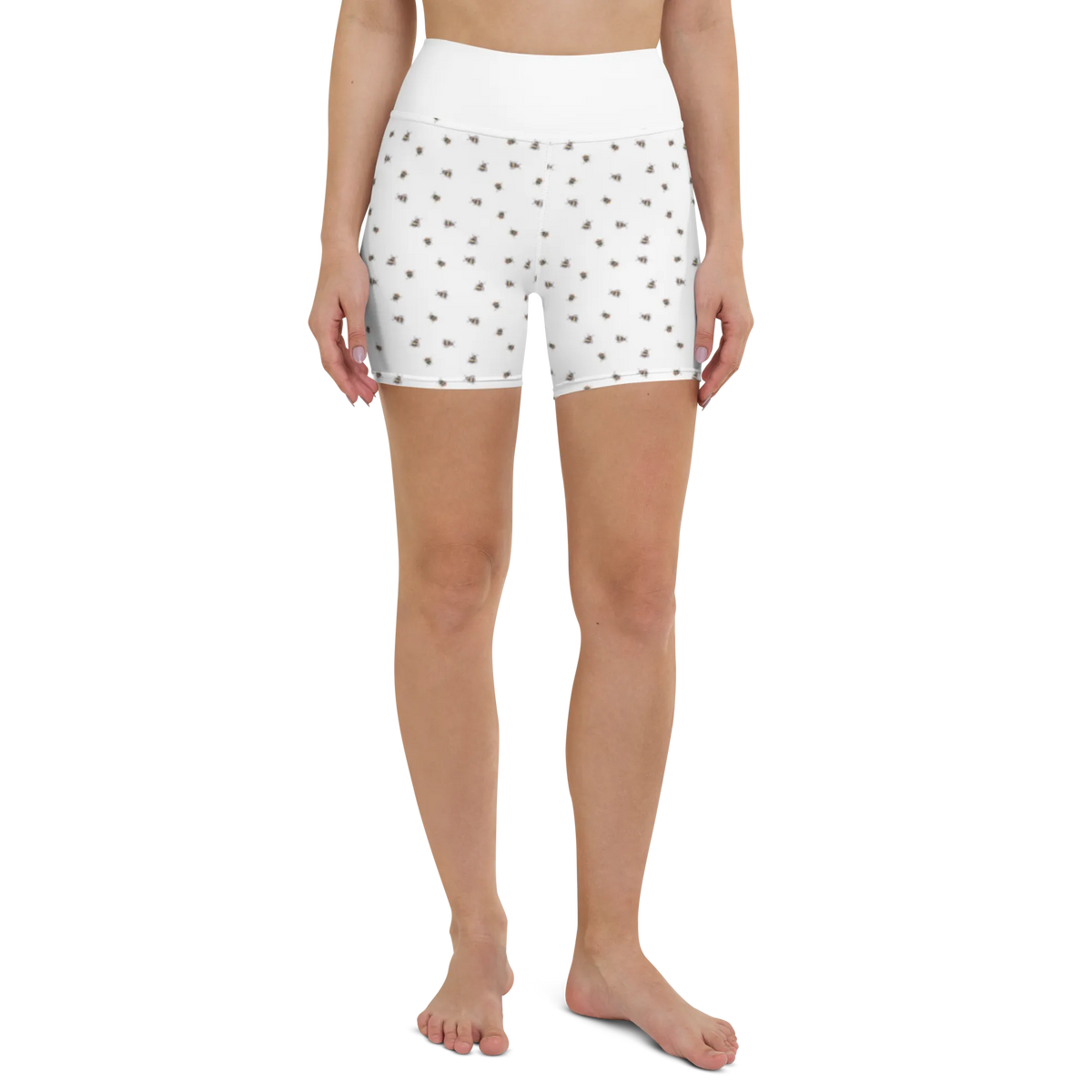 Yoga Shorts Hummel flauschig Muster Yoga Shorts Damen, Sporthose, Sportbekleidung, Yogashorts, Fitnesshose, Yoga Shorts, Sportshorts Damen, Yogabekleidung, Sportshorts, Lustige Sprüche, Tiere, Tiermotive, Gute Laune, Flauschig, Blume, Biene, Hummel, Natur