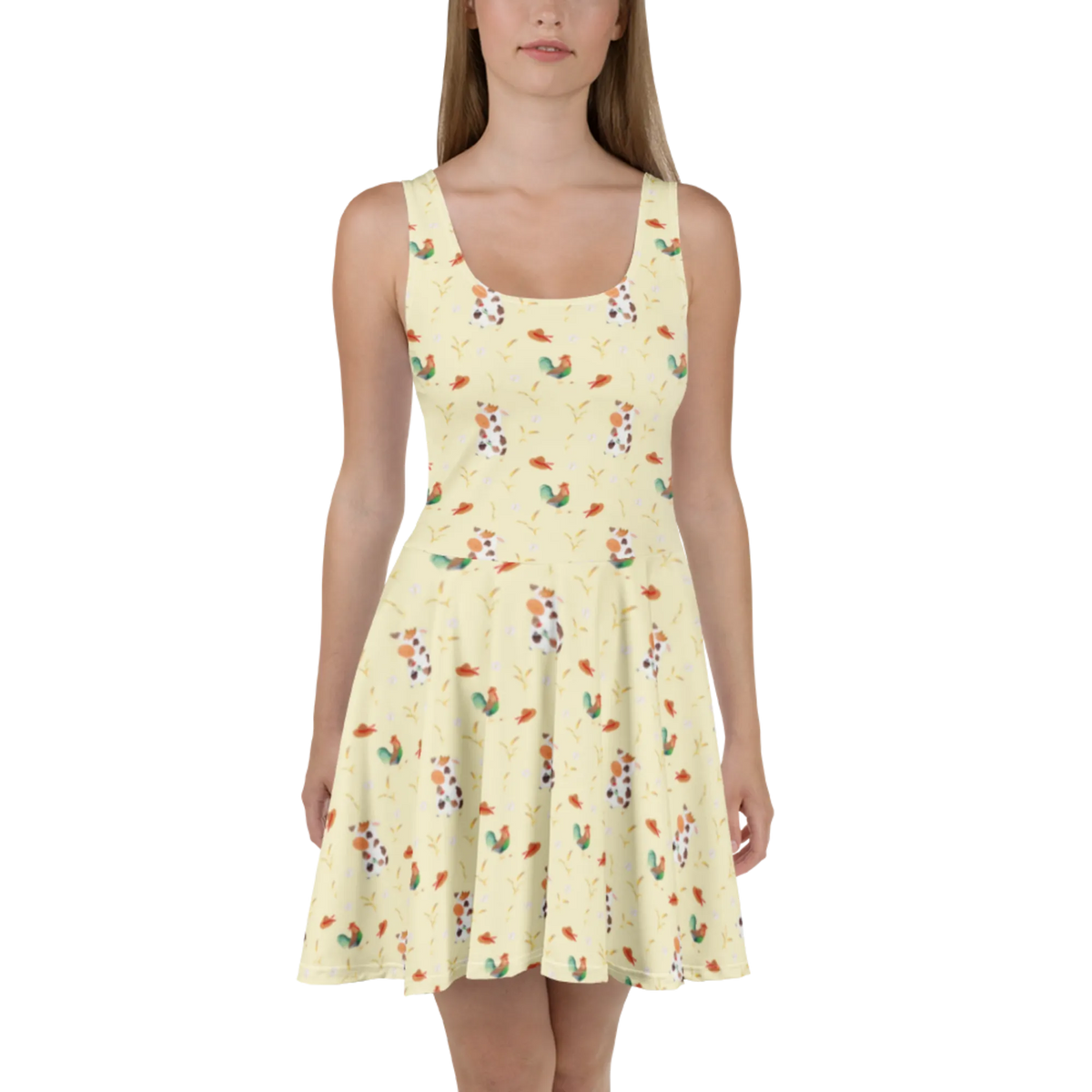 Sommerkleid Kuh Muster Strandkleid, Kurzes Kleid, A-Linien-Kleid, Leichtes Sommerkleid, Skaterkleid, Freizeitkleid, Jerseykleid, Luftiges Sommerkleid, Kurzes Sommerkleid, Ausgestelltes Kleid, Stretchkleid, Sommerkleid, Damen-Sommerkleid, Damenkleid, Minikleid, Urlaubskleid, Shirtkleid, Swingkleid, Kleid, Bauernhof, Hoftiere, Landwirt, Landwirtin, Magie, Motivtion, Hof, Flausen, Träume, Kühe, Milchkuh, Spruch, Kuh, Milch