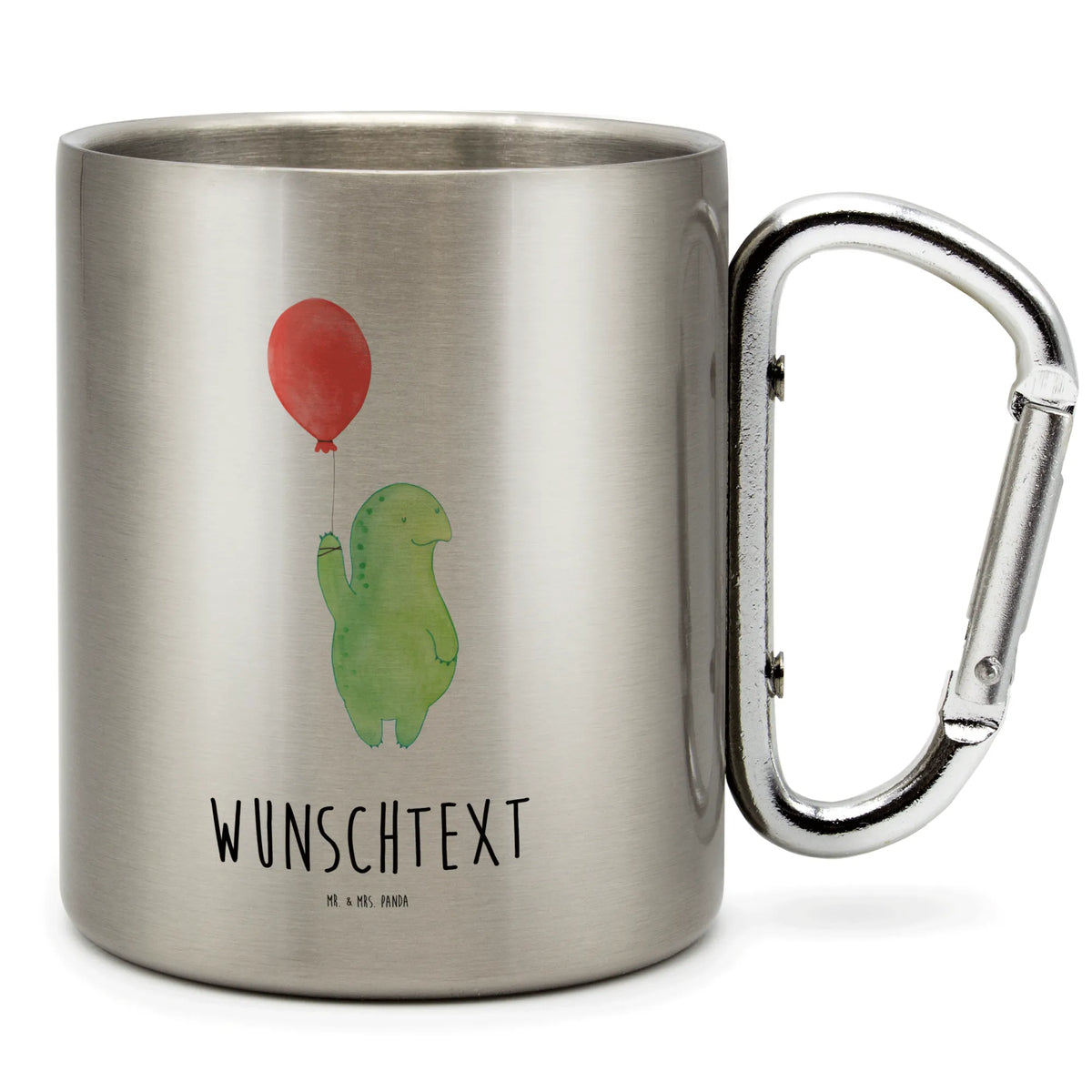 Personalized Stainless Steel Mug tortoise balloon turtle, tortoise, reptile, ancient creature, cute, sweet, gift, gift ideas, birthday gift, illustrated, funny, turtle gift items, funny turtle gifts, pet turtles, mom, best friend, sister or daughter, turtle lover, turtles, motivational slogan, motivation, courageous outburst