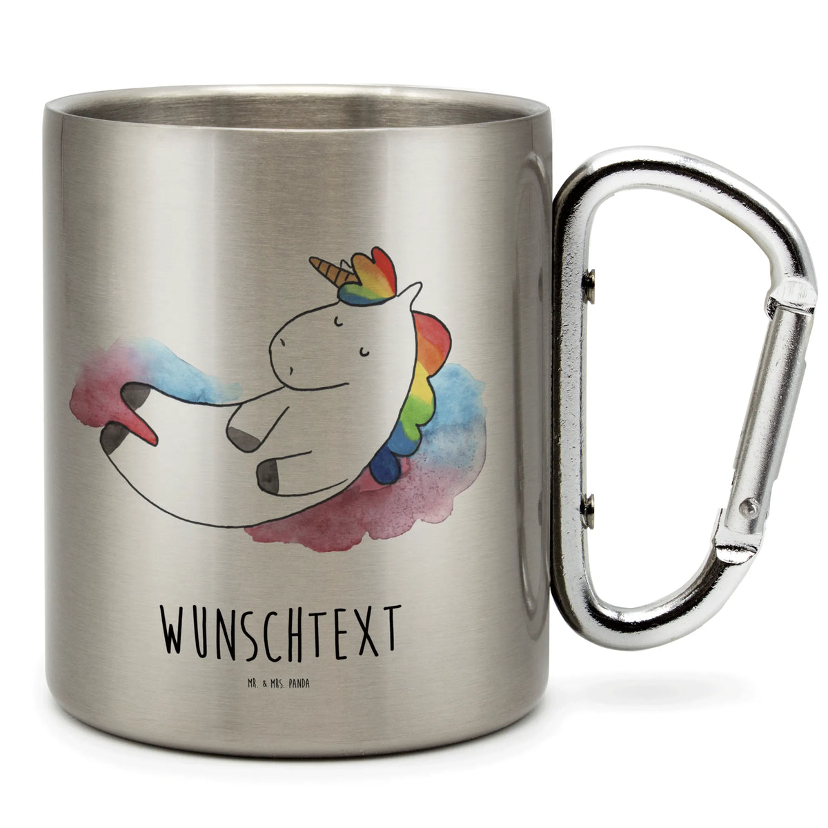 Personalized Stainless Steel Mug unicorn cloud 7