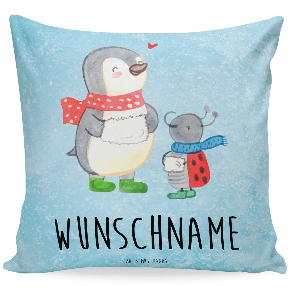 Personalised cushion Smörle Wintertime Christmas time, snow