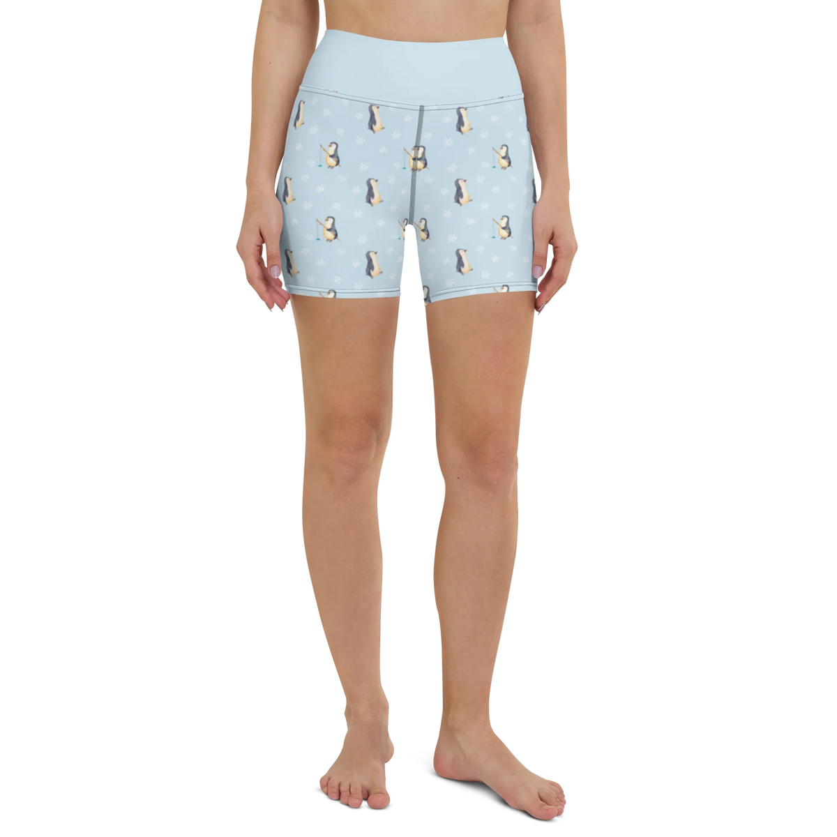 Yoga Shorts Pinguin marschieren Muster Yogashorts, Sportbekleidung, Sportshorts, Sportshorts Damen, Yogabekleidung, Fitnesshose, Yoga Shorts Damen, Yoga Shorts, Sporthose, Pinguin, Bruder, Schwester, Langschläfer, Frühaufsteher, Familie, Pinguine