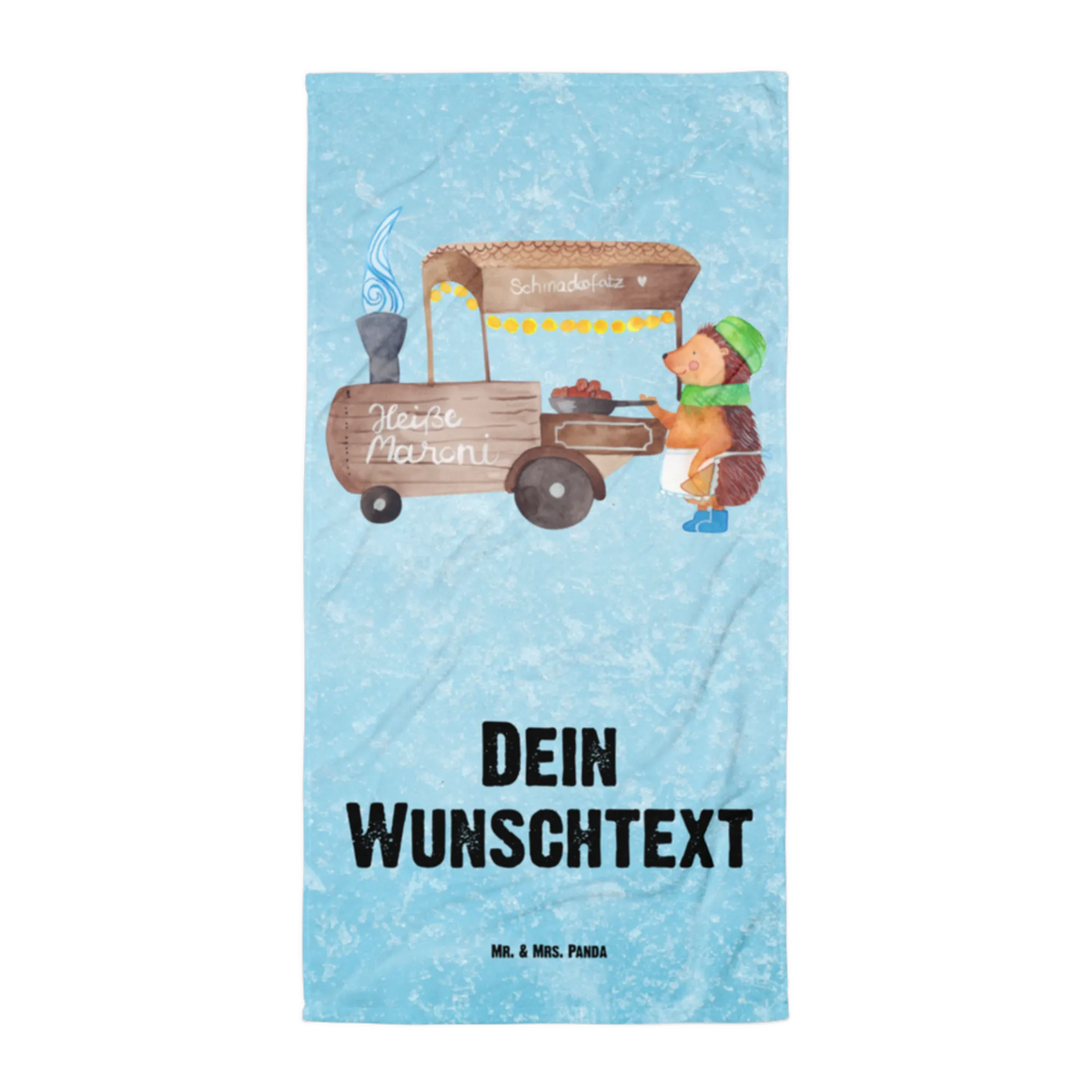 XXL ręcznik kąpielowy z imieniem Jeż kasztany Zima, Boże Narodzenie, dekoracje świąteczne, Mikołaj, Adwent, Wigilia, zimowy motyw