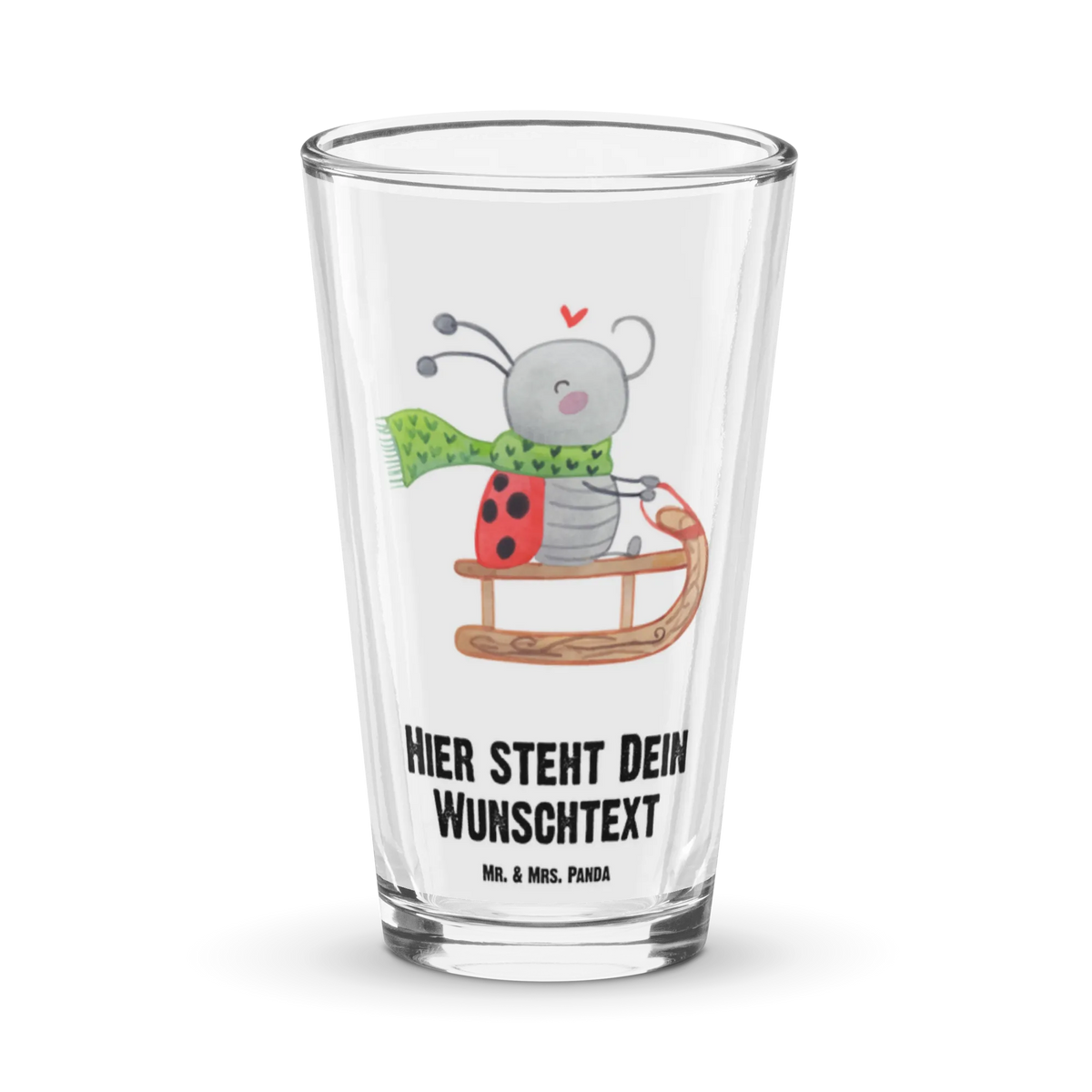 Personalized Drinking Glass Smörle sledding