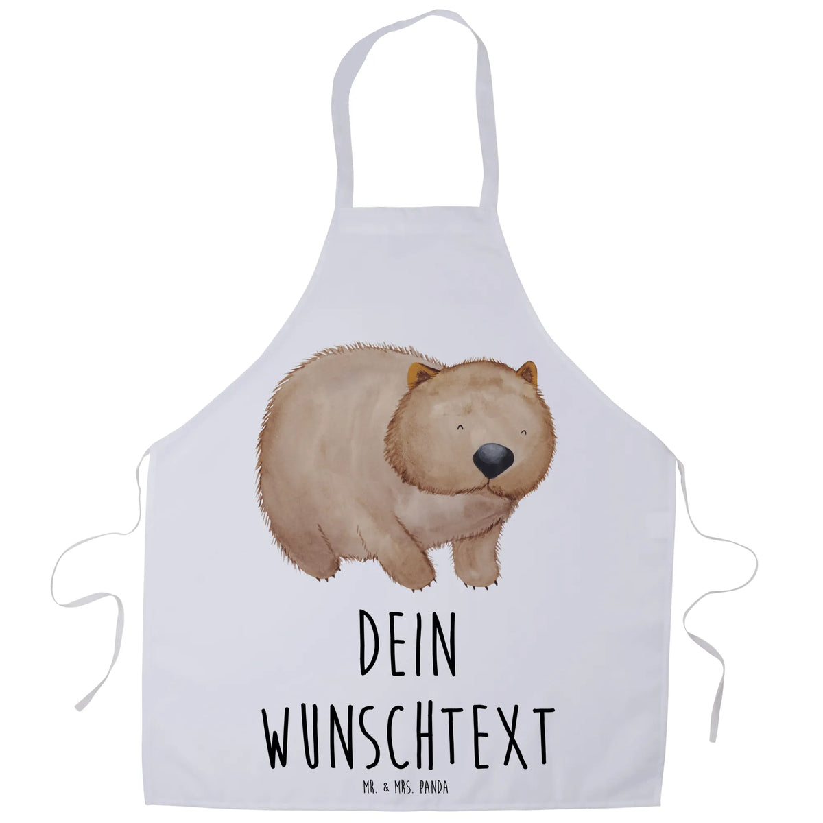 Spersonalizowany fartuch kuchenny Wombat Motywy zwierzęce, dobra energia, zabawne powiedzonka, zwierzęta