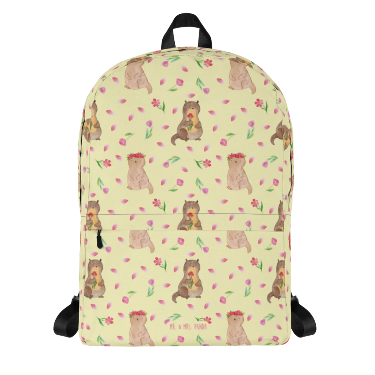 Rucksack Otter Blumenstrauß Muster Cityrucksack, Daypack, Outdoorrucksack, Arbeitsrucksack, Stadtrucksack, Freizeit-Rucksack, Tagesrucksack, Laptoprucksack, Business-Rucksack, Businessrucksack, Damenrucksack, Unirucksack, Jugend­rucksack, Wochenendrucksack, Notebookrucksack, Outdoor-Rucksack, Uni-Rucksack, Backpack, Schulrucksack, Laptop-Backpack, Rucksack, Rucksacktasche, Freizeitrucksack, Otter, Fischotter, Seeotter, Otter Seeotter See Otter