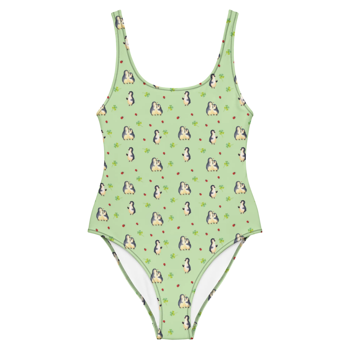 Badeanzug Pinguin Marienkäfer Muster Swimsuit, Schwimmbekleidung, Badeoutfit, Sonnenschutz-Badeanzug, Badedress, Badeanzug, Damen-Einteiler, Damenbadeanzug, Einteiliger Badeanzug, Beachwear, Strandmode, Badekostüm, Damen-Badeanzug, Bademode, Badebekleidung, Schwimmdress, UV-Badeanzug, Luxus-Badeanzug, Rückenfreier Badeanzug, Schwimmkostüm, Shape-Badeanzug, Bade-Einteiler, Schwimmanzug, Pinguin, Freude, Lebensfreude, Liebe, Pinguine, Wunder, Marienkäfer, Glück