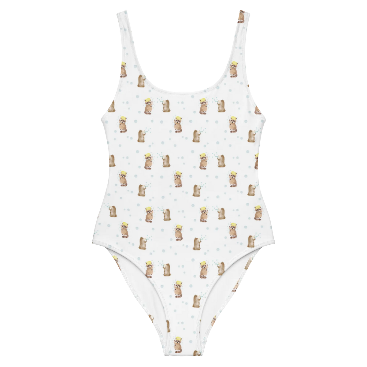 Badeanzug Waschbär Muster Damen-Einteiler, UV-Badeanzug, Badeoutfit, Luxus-Badeanzug, Bade-Einteiler, Schwimmbekleidung, Damenbadeanzug, Badeanzug, Swimsuit, Schwimmanzug, Beachwear, Strandmode, Badebekleidung, Badedress, Schwimmdress, Sonnenschutz-Badeanzug, Einteiliger Badeanzug, Schwimmkostüm, Damen-Badeanzug, Badekostüm, Bademode, Rückenfreier Badeanzug, Shape-Badeanzug, Tiermotive, Lustige Sprüche, Gute Laune, Tiere, Seifenblasen, Tagträumen, Waschen, Fröhlich, Plan, Waschbär