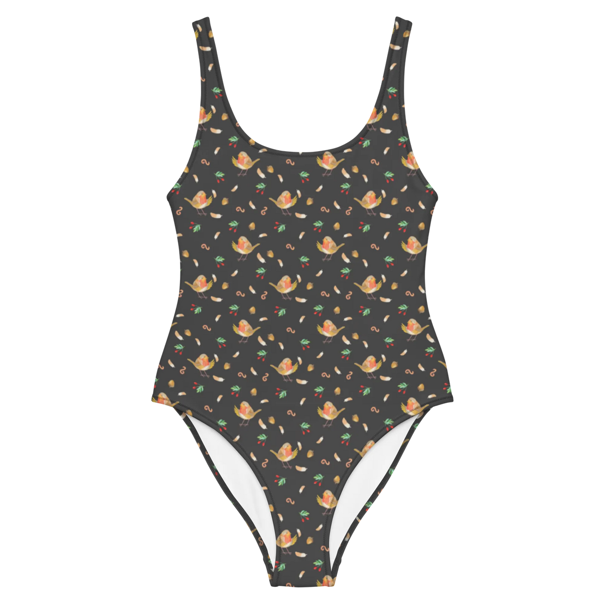 Badeanzug Rotkehlchen Federn Muster Beachwear, Rückenfreier Badeanzug, Schwimmanzug, Strandmode, Badeoutfit, Schwimmkostüm, Bademode, Schwimmbekleidung, Badekostüm, Damen-Einteiler, Luxus-Badeanzug, Damen-Badeanzug, Badeanzug, Schwimmdress, Badedress, Badebekleidung, UV-Badeanzug, Sonnenschutz-Badeanzug, Shape-Badeanzug, Swimsuit, Bade-Einteiler, Damenbadeanzug, Einteiliger Badeanzug, Tiere, Tiermotive, Lustige Sprüche, Gute Laune, Vogel, Motivationsbilder, Spruch Motivation, Spruch Mut, Rotkehlchen, fliegen, Motivation Sprüche, What If I Fall