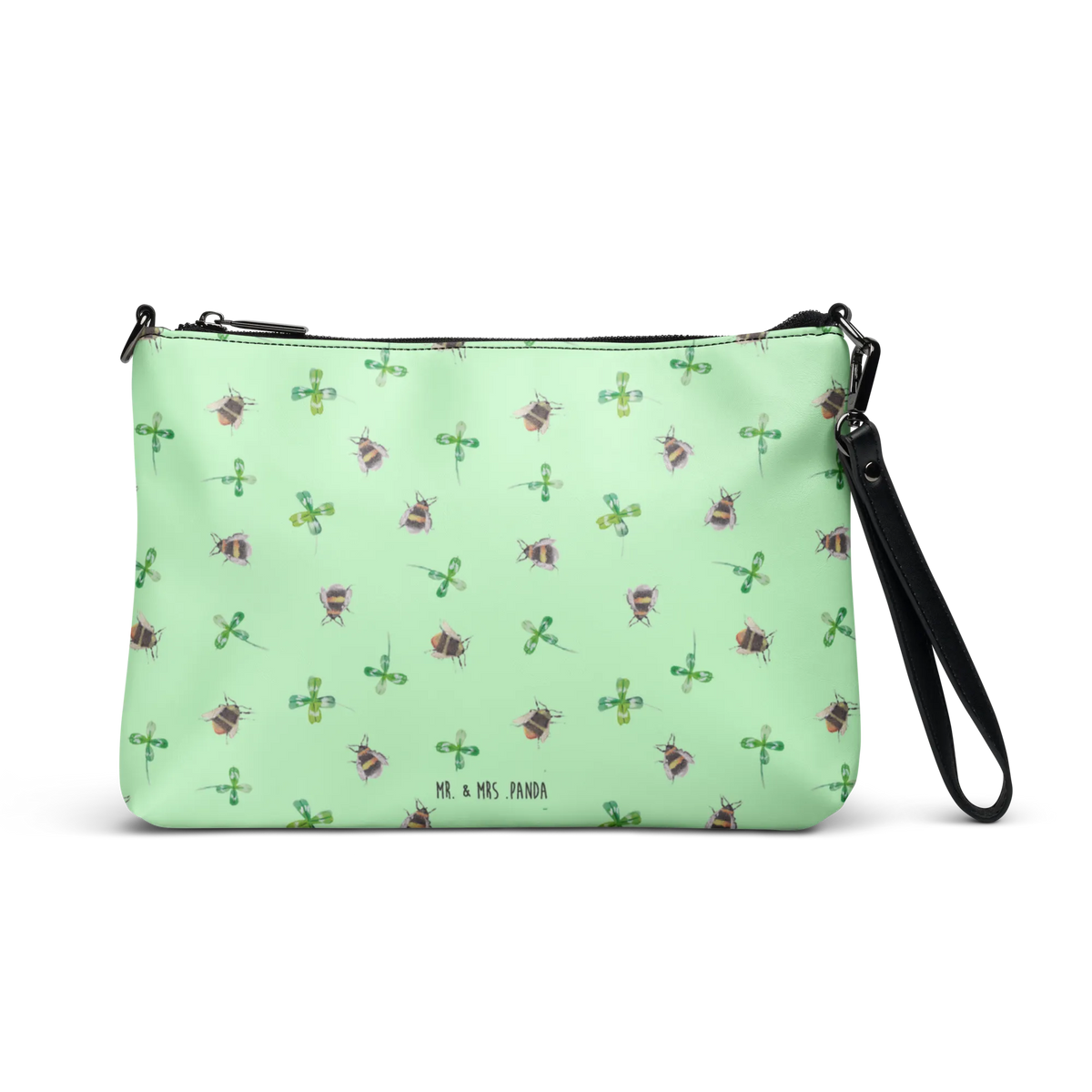 Handtasche Hummeln Kleeblatt Muster Crossover-Tasche, kleine tasche, Handtasche Damen, Kleine Umhängetasche, Crossbody Bag, Frauentasche, Handgelenktasche, Umhängetasche, Umhängetasche Damen, Kleine Handtasche, Damen Umhängetasche, Damenhandtasche, Clutch, Schultergurt-Tasche, Tasche, Handtasche, Abendtasche, Pochette, Schultertasche, Damentasche, reißverschlusstasche, Lustige Sprüche, Tiere, Tiermotive, Gute Laune, Spruch schön, glücklich sein, glücklich Werden, Spruch Fröhlich, Spruch Positiv, Biene Deko, Hummel, Biene