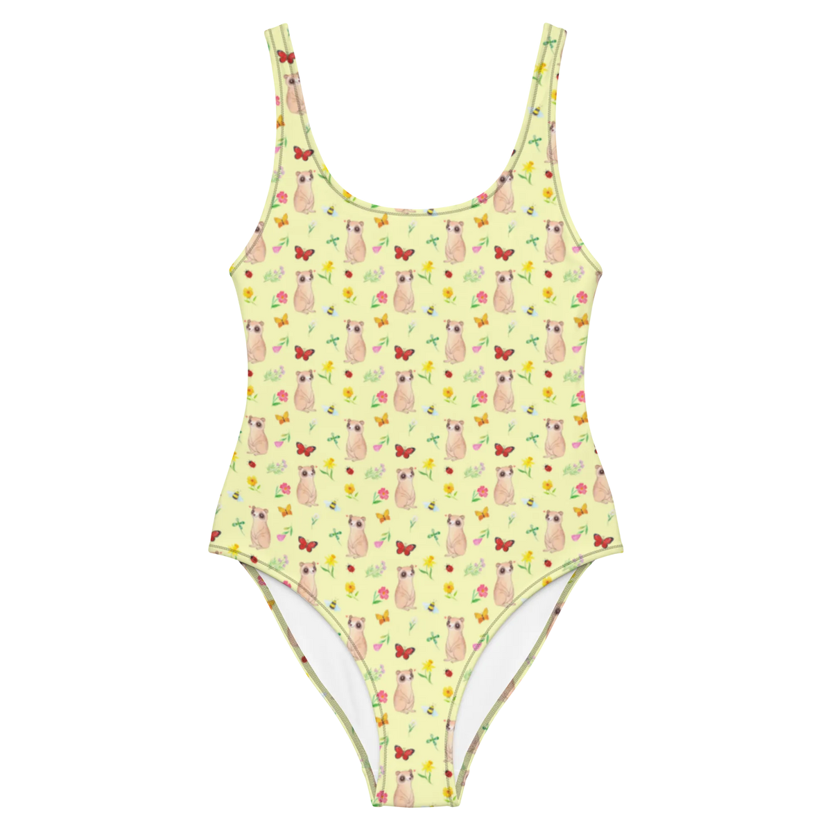 Badeanzug Erdmännchen Muster Shape-Badeanzug, Badebekleidung, Schwimmbekleidung, Badedress, Swimsuit, Schwimmkostüm, Strandmode, Rückenfreier Badeanzug, UV-Badeanzug, Schwimmanzug, Schwimmdress, Badeanzug, Einteiliger Badeanzug, Bademode, Badeoutfit, Sonnenschutz-Badeanzug, Beachwear, Bade-Einteiler, Damen-Badeanzug, Damenbadeanzug, Luxus-Badeanzug, Damen-Einteiler, Badekostüm, Wildtiere, Afrika, Roadtrip, Weltreise, Spruch, Erdmännchen, Afrikareise, Traveling, Reisen