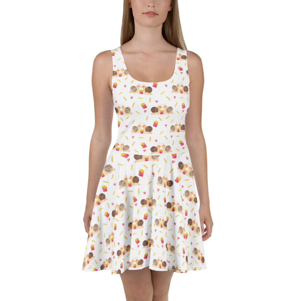 Sommerkleid Schnecken Liebe Muster Damen-Sommerkleid, Leichtes Sommerkleid, A-Linien-Kleid, Skaterkleid, Kurzes Kleid, Luftiges Sommerkleid, Shirtkleid, Kurzes Sommerkleid, Swingkleid, Stretchkleid, Kleid, Minikleid, Freizeitkleid, Urlaubskleid, Ausgestelltes Kleid, Damenkleid, Jerseykleid, Strandkleid, Sommerkleid, Verlobung, Freund, Partner, Liebesgeschenk, Liebe, Ehemann, Freundin, Ehefrau, Heiratsantrag, Heiraten, Jahrestag, Hocheitstag