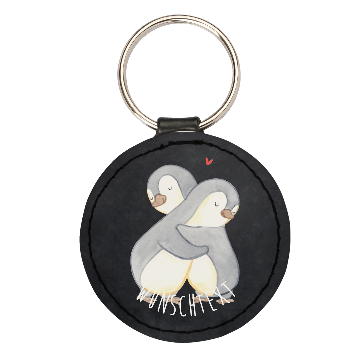 Personalisierter Schlüsselanhänger Pinguine Kuscheln