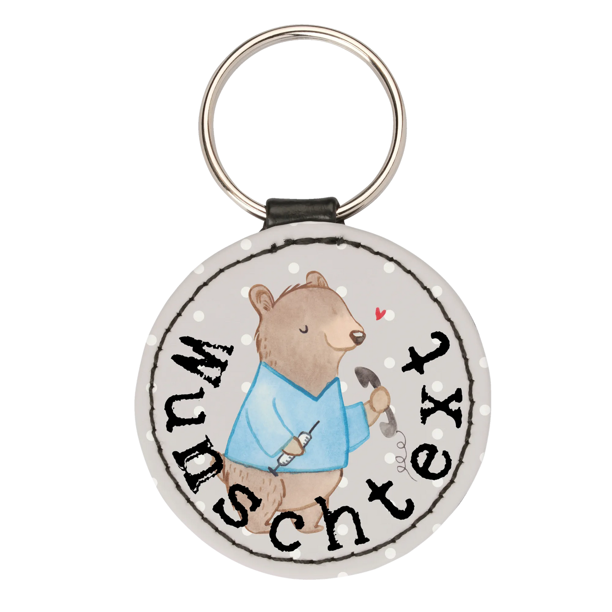 Personalizowany brelok do kluczy asystent medyczny serce Zawód, Wykształcenie, Jubileusz, Pożegnanie, Emerytura, Kolega, Koleżanka, Prezent, Dawać, Pracownik, Współpracownik, Firma, Dziękuję, Dziękuję bardzo