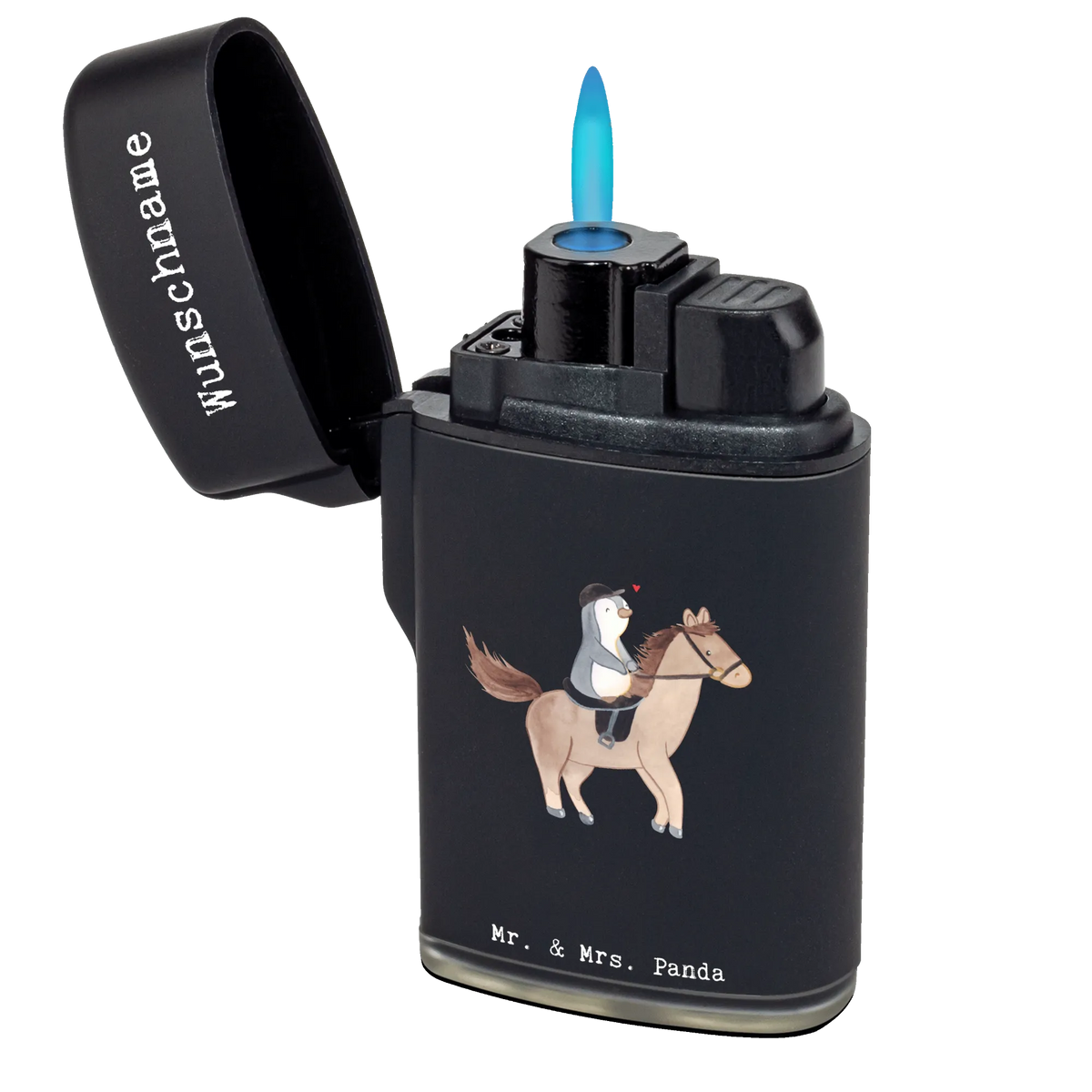 Personalisiertes Feuerzeug Pferd Reiten Feuerzeug Personalisiert, Gasfeuerzeug personalisiert, Feuerzeug mit Name, Personalisiertes Feuerzeug, Individuelles Feuerzeug, Personalisierbares Feuerzeug, Geschenk, Schenken, Sport, Sportart, Hobby, Danke, Dankeschön, Auszeichnung, Gewinn, Sportler, Reiten, Reitsport, Pferde, Reitverein, Reitstall