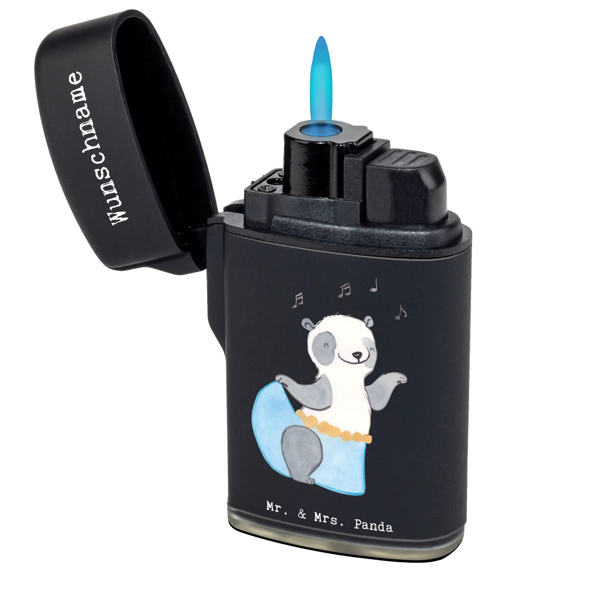 Personalisiertes Feuerzeug Panda Bauchtanz Gasfeuerzeug personalisiert, Personalisierbares Feuerzeug, Individuelles Feuerzeug, Feuerzeug Personalisiert, Feuerzeug mit Name, Personalisiertes Feuerzeug, Geschenk, Schenken, Sport, Sportart, Hobby, Danke, Dankeschön, Auszeichnung, Gewinn, Sportler, Bauchtanz, Orientalischer Tanz, Tanzen