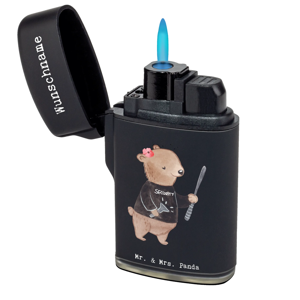 Personalisiertes Feuerzeug Security Mitarbeiterin Herz Feuerzeug mit Name, Feuerzeug Personalisiert, Individuelles Feuerzeug, Gasfeuerzeug personalisiert, Personalisierbares Feuerzeug, Personalisiertes Feuerzeug, Geschenk, Schenken, Jubiläum, Danke, Dankeschön, Beruf, Ausbildung, Abschied, Rente, Kollege, Kollegin, Arbeitskollege, Mitarbeiter, Firma