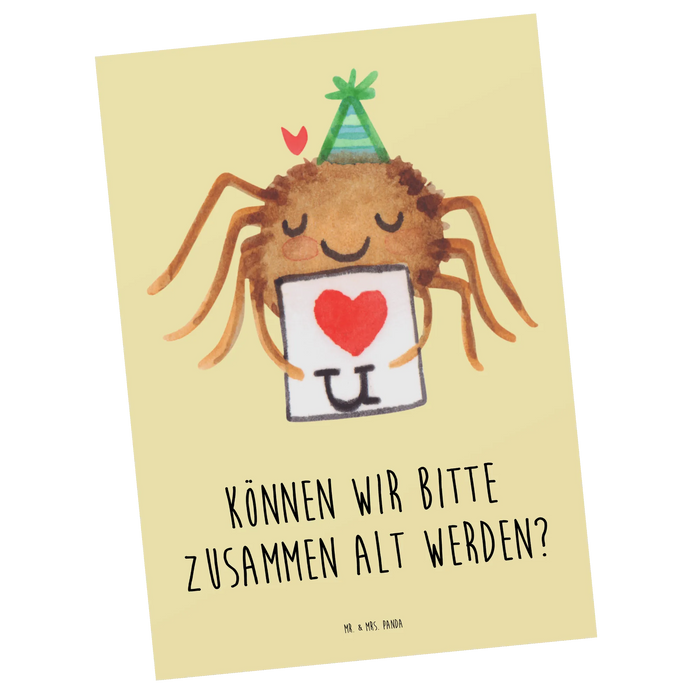 Postkarte Spinne Agathe Brief