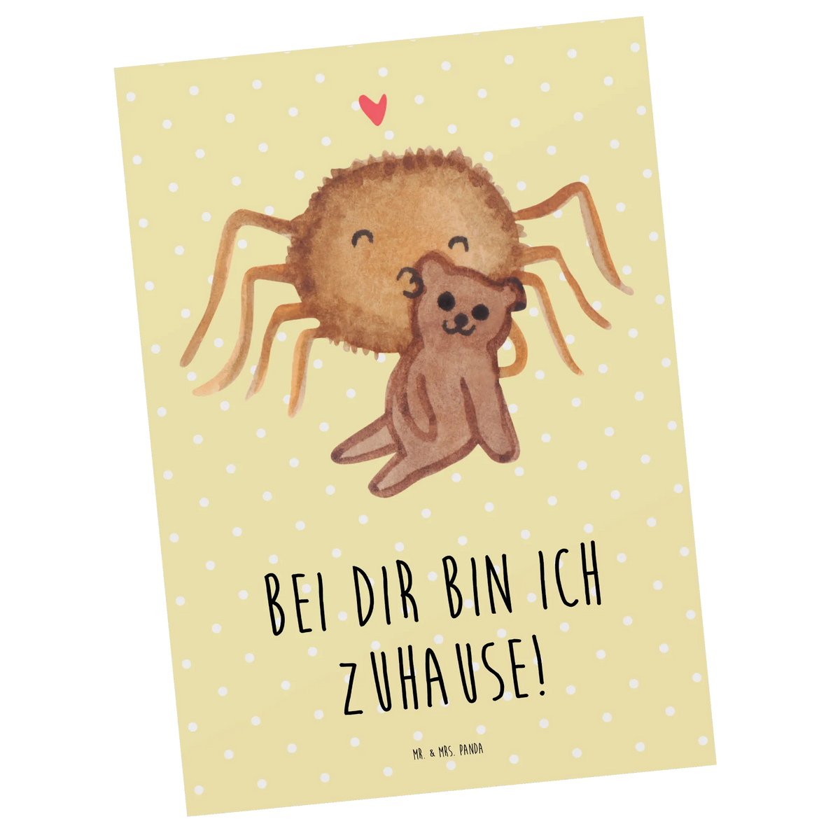 Postkarte Spinne Agathe Teddy Kunstkarten, spruchkarte, Grußkarte, Fotokarte, Ansichtskarte, kunstkarte, Postkarte, Ansichtskarten, Designkarte, bildkarte, Postkarten, einzelkarte, Motivkarte, Merchandise, Spinne, Agathe, Spinne Agathe, Videos, Miteinander, Freundschaft, Teddy, Treue, Dankeschön, Liebesbeweis, Verliebt, Liebesgeschenk