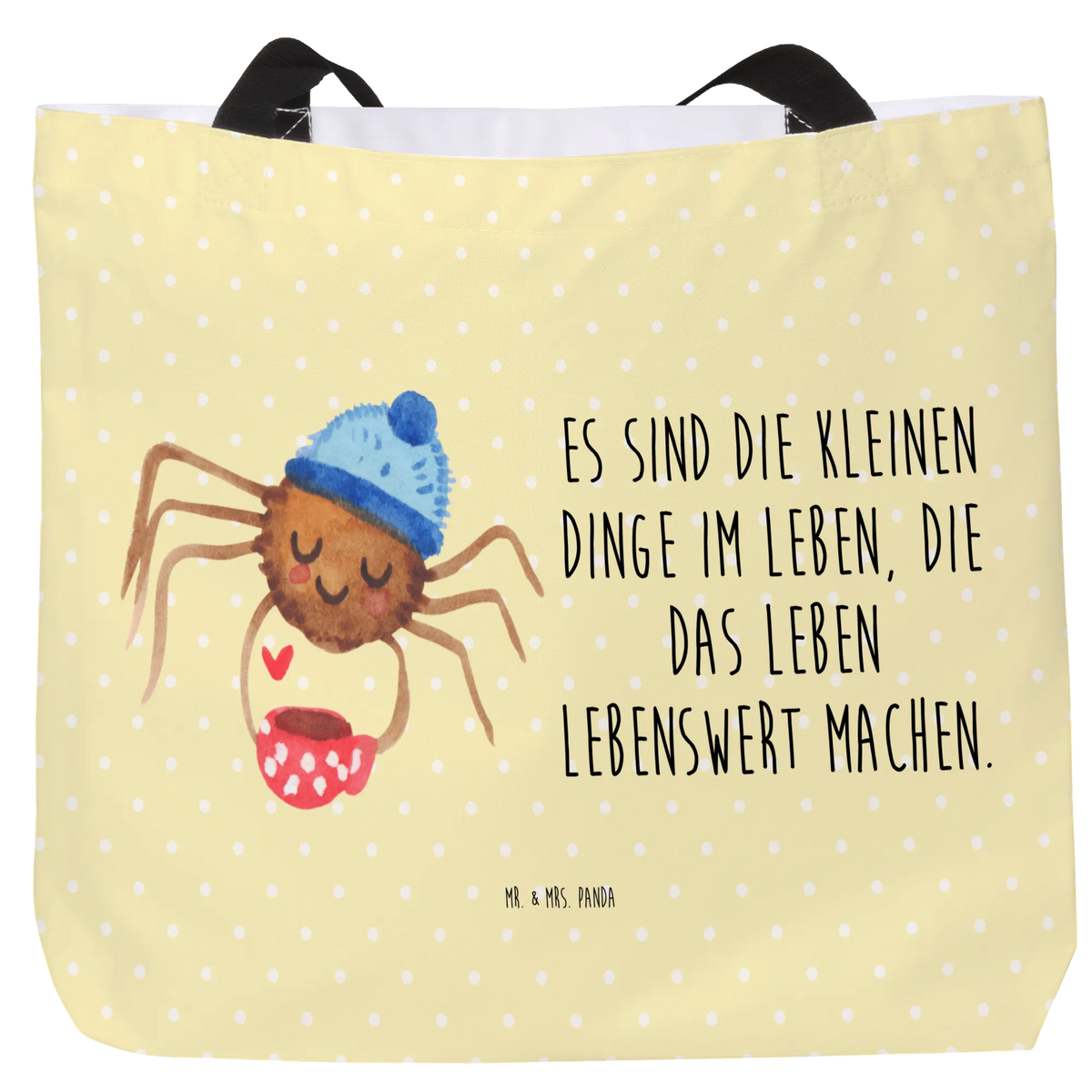 Shopper Spinne Agathe Kaffee Statement-Tasche, Pandatasche, Alltagstasche, Büchertasche, studententasche, Schulbeutel, Tragetasche, Stoffbeutel, XL Tasche, Tote Bag, Schultasche, Laptoptasche, City-Shopper, Beutel, Tragebeutel, Einkaufstasche, Urlaubstasche, Freizeittasche, Reisetasche, Unitasche, Strandtasche, Tasche, Spinne Agathe, Spinne, Agathe, Videos, Merchandise, Weiser Spruch, Morgen, Morgenmuffel, Lebensweisheiten, Kaffee