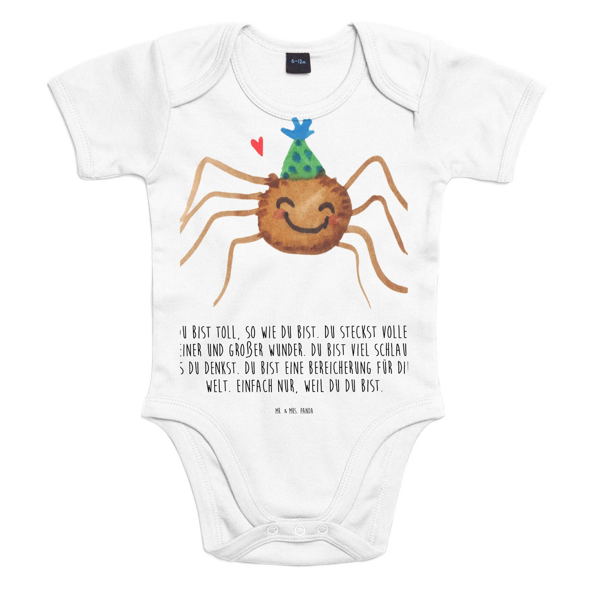 Baby Body Spinne Agathe Party Handmade, Babysuit, Baby Party, Babystrampler, Baby Shower, Baby-Body, Baby-Strampler, Strampler, Kurzarmbody, Baby Geschenk, Baby-Romper, Kurzarm-Strampler, Baby-Overall, Bodysuit, Baby-Kleidung, Spinne, Agathe, Spinne Agathe, Videos, Merchandise, Glück, Motivation, Selbstliebe, Wunder
