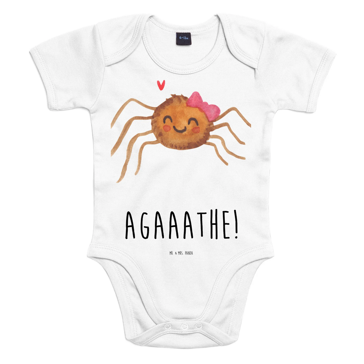 Baby Body Spinne Agathe Freude Baby-Strampler, Baby Party, Strampler, Babystrampler, Baby-Overall, Bodysuit, Kurzarmbody, Handmade, Kurzarm-Strampler, Baby Shower, Baby-Romper, Baby-Kleidung, Babysuit, Baby Geschenk, Baby-Body, Spinne, Agathe, Spinne Agathe, Videos, Merchandise, Viraler Hit, Beliebte Spinne, Trend, Viral
