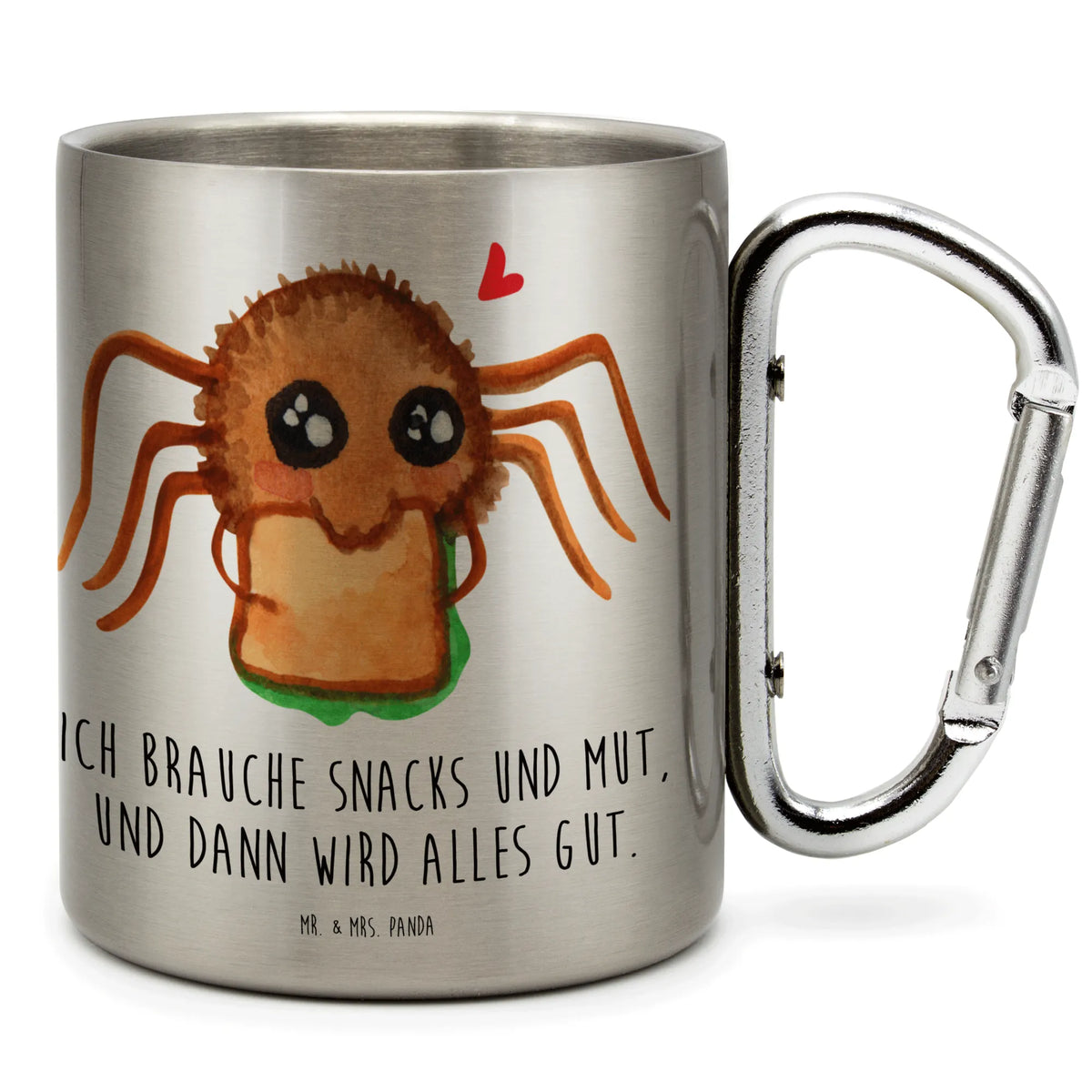 Edelstahlbecher Spinne Agathe Sandwich Teetasse, Becher Aus Edelstahl, Metallbecher, karabiner tasse, wanderbecher, thermotasse, Trinkbecher Metall, Teebecher, Thermobecher, Karabiner Becher, spruchbecher, karabinerbecher, wandertasse, isoliertasse, edelstahl reisebecher, Edelstahlbecher, Thermobecher Edelstahl, Kaffeebecher Edelstahl, Edelstahl-Isolierbecher, Isolierbecher, motivbecher, Edelstahltasse, Reisebecher, Edelstahl-Thermobecher, Isolierbecher Edelstahl, Edelstahl Trinkbecher, Campingtasse, Trinkbecher Edelstahl, Campingbecher, Spinne Agathe, Spinne, Agathe, Videos, Merchandise, Verfressen, Glück, Alles Wird gut, Mut, Hunger, Hungrig, Lebensfreude