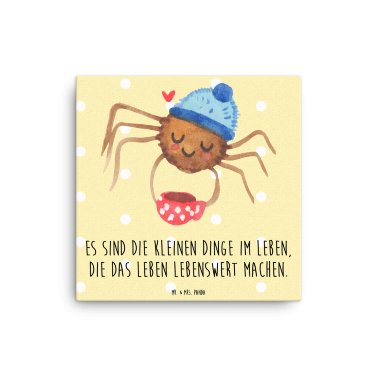 Leinwand Bild Spinne Agathe Kaffee Leinwand, Kunstdruck, Spinne Agathe, Videos, Agathe, Merchandise, Spinne, Morgenmuffel, Weiser Spruch, Kaffee, Morgen, Lebensweisheiten