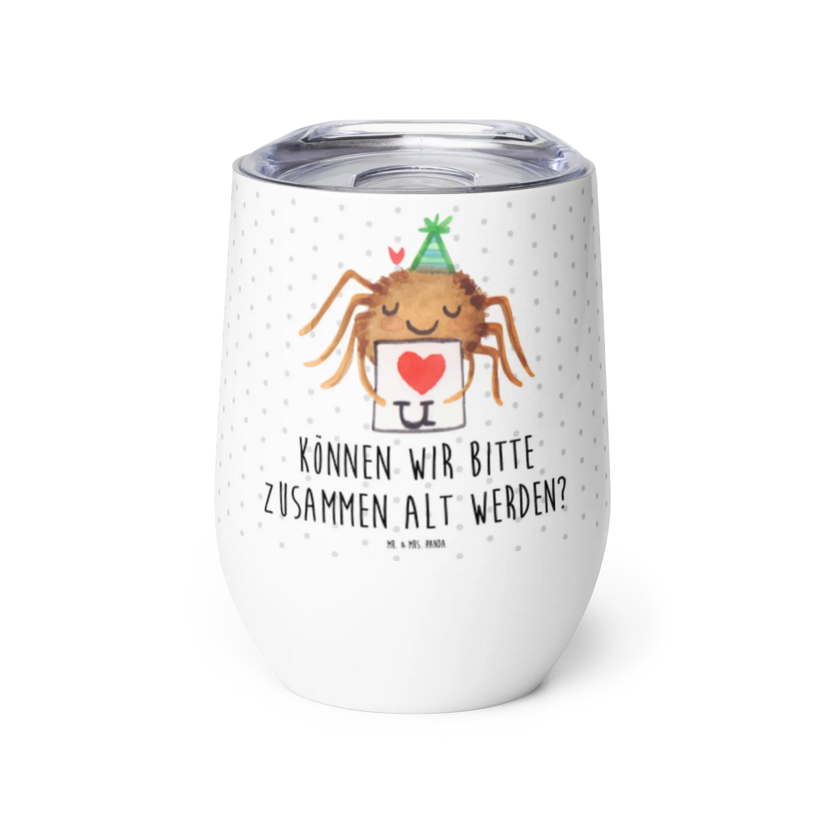 Weinbecher Spinne Agathe Brief Wein Thermobecher, thermosbecher, isoliertasse, motivbecher, Thermo Becher, edelstahl thermobecher, Thermobecher, kaffee tasse, glühweinbecher, Weintumbler, Isolierbecher, glühwein tasse, reise kaffeebecher, Outdoor Becher, heißgetränkebecher, edelstahl isolierbecher, Edelstahl Weinbecher, Reisebecher, Weinbecher, Edelstahlbecher, Spinne Agathe, Spinne, Agathe, Videos, Merchandise, Liebesbeweis, Liebesgeschenk, Treuebeweis, Ich Liebe Dich, Liebespaar, Verliebt, Treuetest, Heiratsantrag