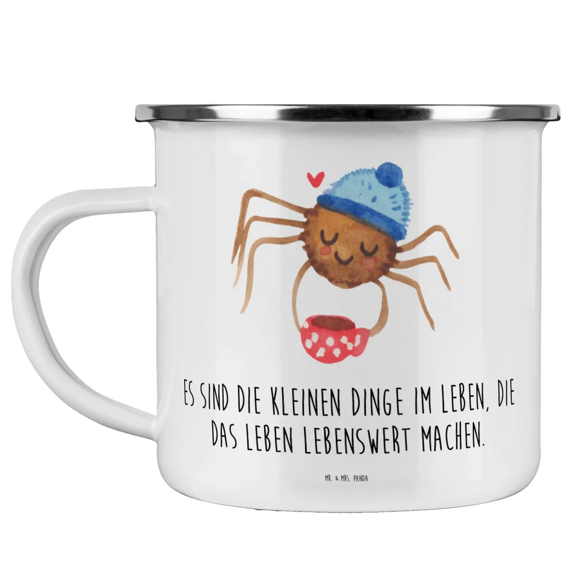 Camping Emaille Tasse Spinne Agathe Kaffee metallbecher, Emaille Becher, wanderbecher, blechbecher, Kaffeepott, Reisebecher, Emailletasse, Pott, Teebecher, Teetasse, Outdoor Becher, wandertasse, Campingbecher, reisetasse, Campingtasse, Tasse Emaille, becher emaille, emaillebecher, Outdoor Tasse, outdoortasse, Motivtasse, Haferl, Emaille Tasse, Blechtasse, Spinne Agathe, Spinne, Agathe, Videos, Merchandise, Kaffee, Morgen, Weiser Spruch, Lebensweisheiten, Morgenmuffel