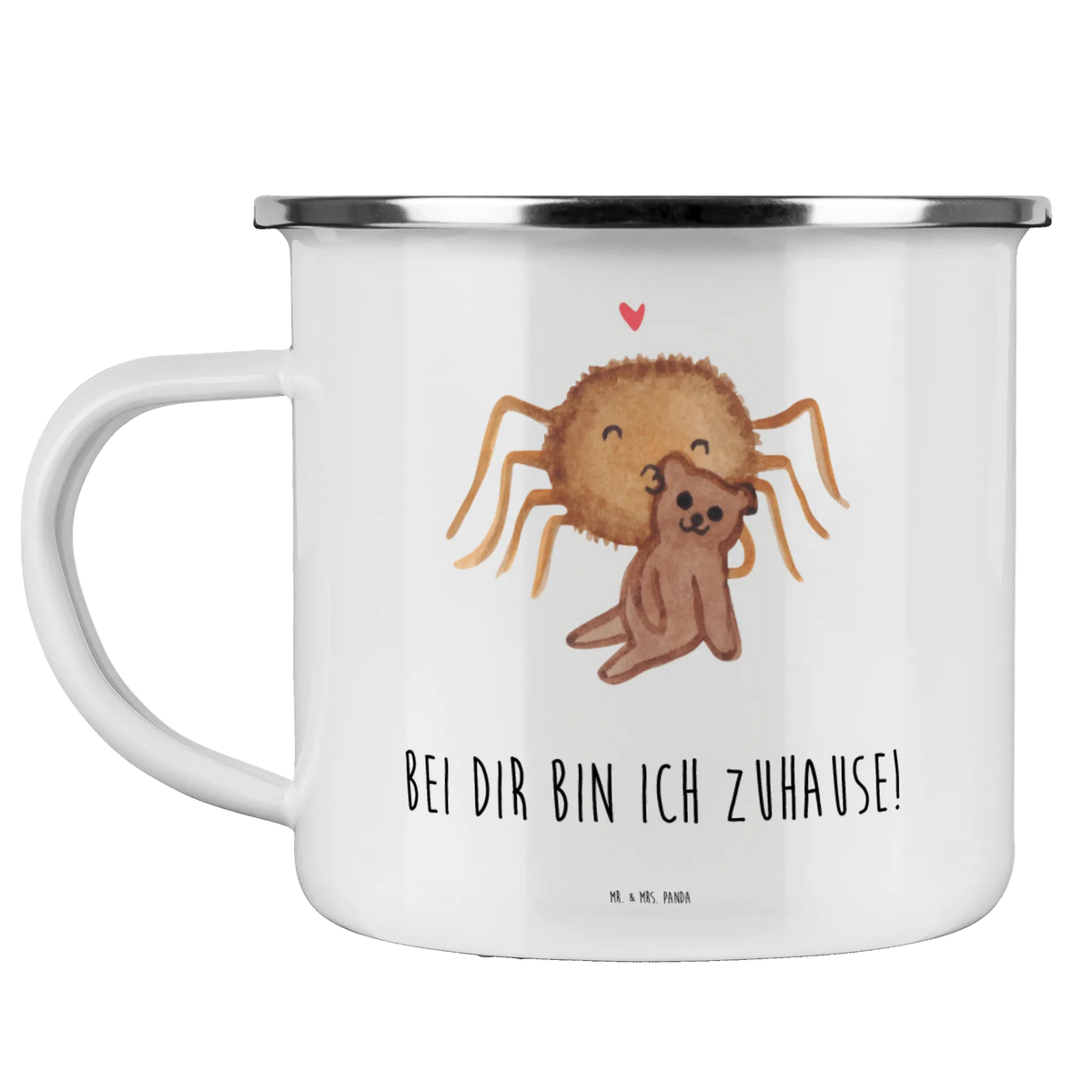 Camping Emaille Tasse Spinne Agathe Teddy Outdoor Becher, Tasse Emaille, Teebecher, Emailletasse, emaillebecher, metallbecher, wanderbecher, Campingbecher, Campingtasse, Pott, blechbecher, Haferl, Outdoor Tasse, Kaffeepott, wandertasse, Reisebecher, Blechtasse, reisetasse, Motivtasse, Emaille Becher, outdoortasse, Emaille Tasse, becher emaille, Teetasse, Spinne Agathe, Spinne, Agathe, Videos, Merchandise, Dankeschön, Verliebt, Treue, Freundschaft, Liebesgeschenk, Teddy, Liebesbeweis, Miteinander