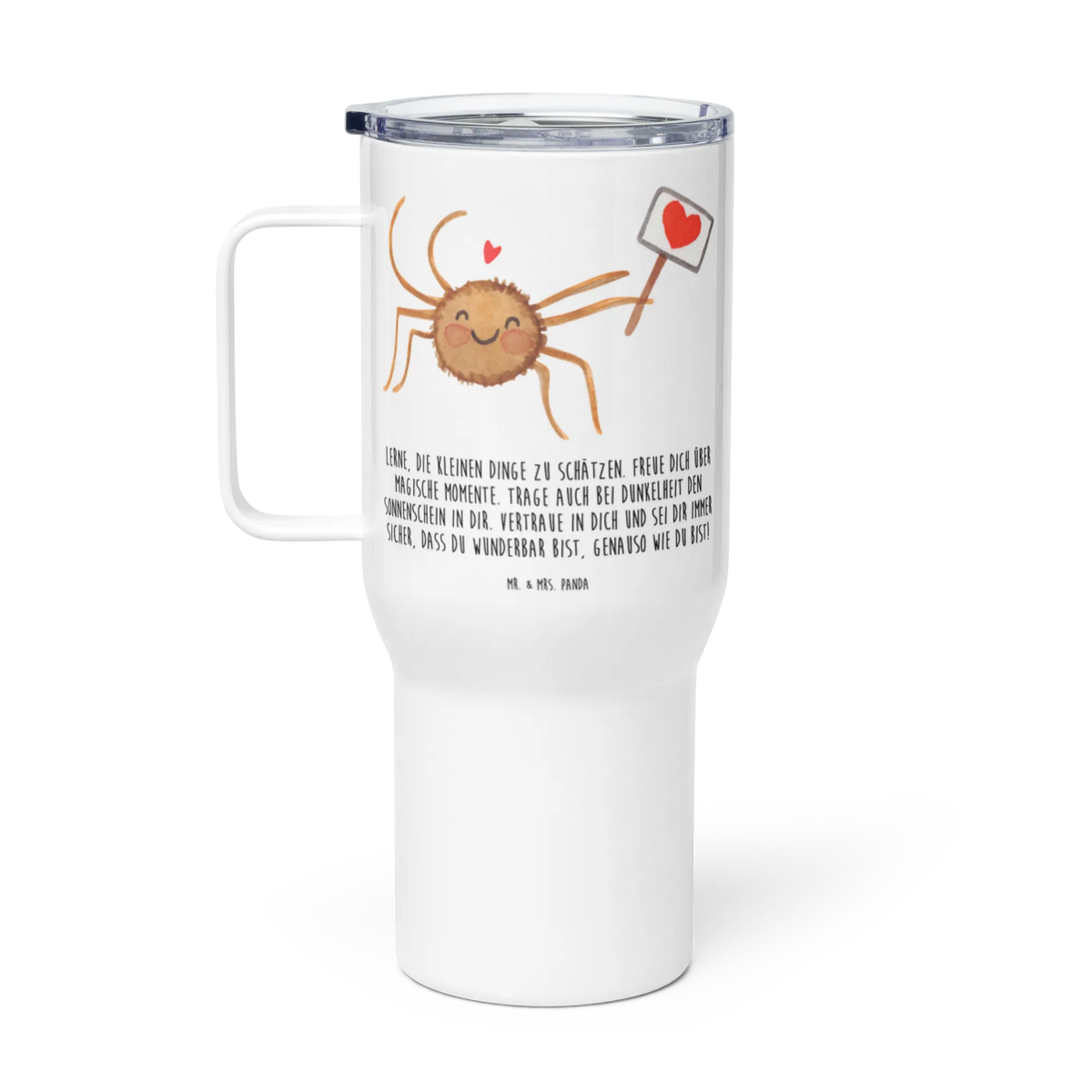 XXL Thermobecher Spinne Agathe Motivation Edelstahl-Thermobecher, Thermos-Becher, Mehrwegbecher, Kaffee-Thermobecher, Autobecher, Edelstahlbecher, Teetasse, Jumbo Becher, Teebecher, Edelstahl Tasse, Kaffee-to-go-Becher, XL Thermobecher, XL Reisetasse, To-Go-Becher, Thermobecher, Trinkgefäß, Mehrweg-Kaffeebecher, Isolierbecher, Reisebecher, getränkebecher, thermosbecher, Großer Thermobecher, Spinne Agathe, Spinne, Agathe, Videos, Merchandise, Liebe, Dankeschön, Glück, Vertrauen, Motivation