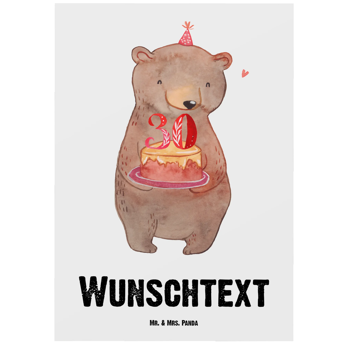 Personalisierte Postkarte Bär Torte 30. Geburtstag individuelle postkarte, Karte mit Namen, Grußkarte mit eigenem Text, Personalisierte Postkarte mit Namen, Postkarten mit Namen, Grußkarte mit Wunschtext, individuelle grußkarte, Personalisierte Karte, Postkarte personalisiert, Individualisierbare Postkarte, Postkarte mit Namen, Postkarte Personalisierbar, Personalisierte Mr. & Mrs. Panda Postkarte, Ansichtskarte mit Namen, Karte mit Wunschtext, Ansichtskarte mit Wunschtext, grußkarte personalisiert, Personalisierbare Grußkarte, Personalisierte Grußkarte, Personalisierte Postkarte, Postkarte mit eigenem Text, personalisierbare postkarte, Postkarte mit Wunschtext, personalisierte postkarten, Grußkarte mit Namen, Personalisierte Grußkarten, Personalisierte Postkarte mit Wunschtext, Geschenk, Geburtstag, Geburtstagsgeschenk, Feiern, Torte, Party, Kuchen