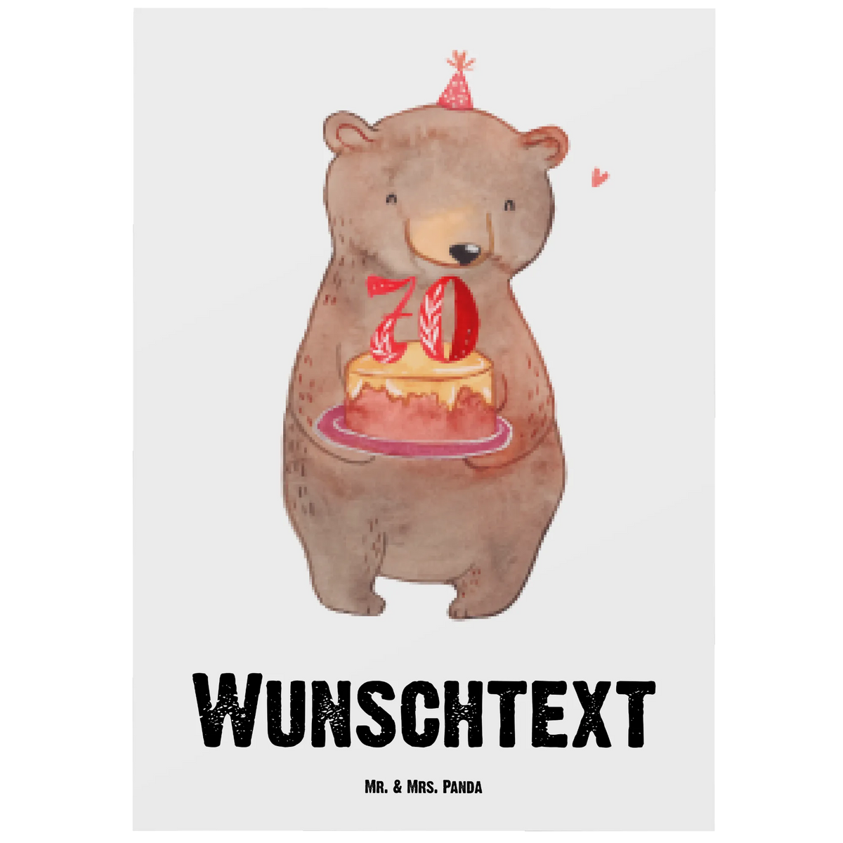 Personalisierte Postkarte Bär Torte 70. Geburtstag Postkarte mit Wunschtext, Ansichtskarte mit Namen, Individualisierbare Postkarte, Personalisierbare Grußkarte, Postkarten mit Namen, Postkarte Personalisierbar, individuelle grußkarte, Postkarte mit eigenem Text, Personalisierte Grußkarten, personalisierte postkarten, Personalisierte Postkarte mit Namen, Ansichtskarte mit Wunschtext, personalisierbare postkarte, individuelle postkarte, Postkarte personalisiert, Grußkarte mit eigenem Text, Personalisierte Karte, Personalisierte Grußkarte, Karte mit Namen, Personalisierte Postkarte, Personalisierte Mr. & Mrs. Panda Postkarte, Grußkarte mit Wunschtext, Personalisierte Postkarte mit Wunschtext, Karte mit Wunschtext, grußkarte personalisiert, Grußkarte mit Namen, Postkarte mit Namen, Geschenk, Geburtstag, Geburtstagsgeschenk, Party, Feiern, Kuchen, Torte