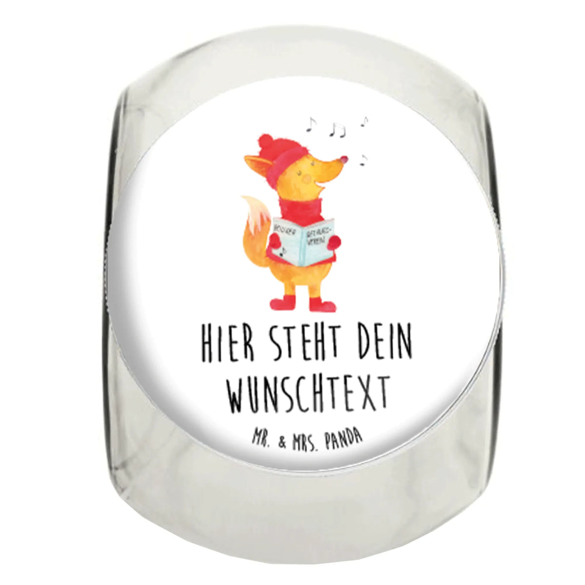 Personalized Candy Jar Fox Singer