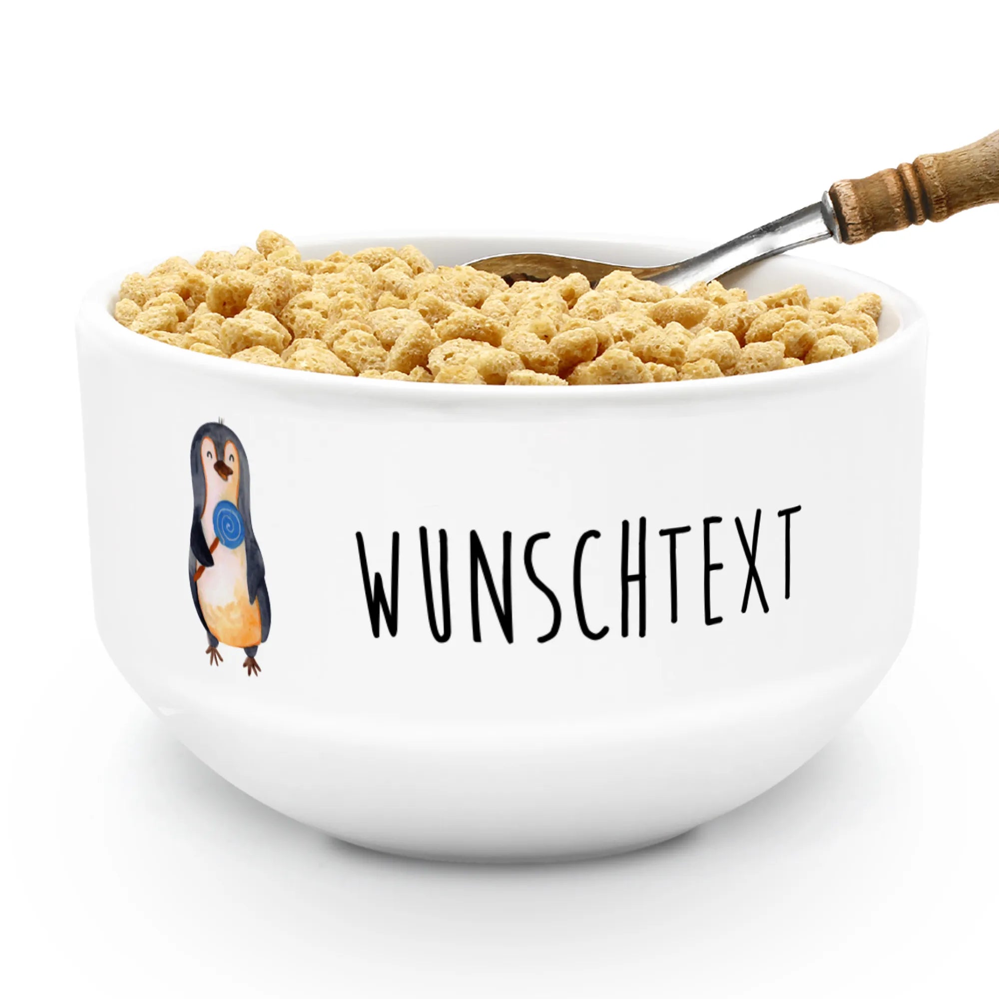 Personalizowana miska na musli pingwin lizak Pinguin