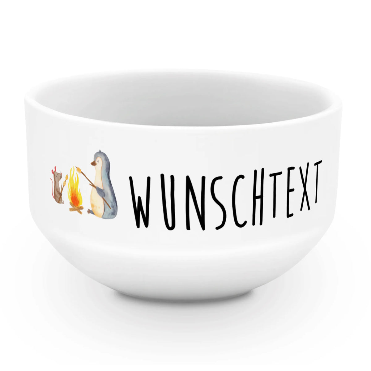 Personalizowana miska na musli pingwin ognisko Pinguin