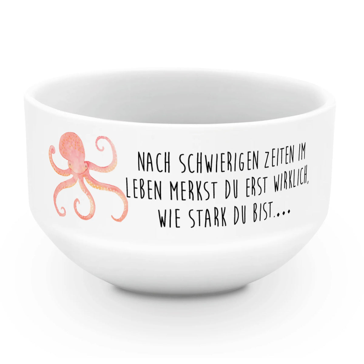 Muesli Bowl Squid porcelain bowl, cereal dish, fruit bowl, bowl, soup bowl, snack bowl, ceramic bowl, dessert bowl, cereal bowl, breakfast bowl, salad bowl, small animals, cute, funny, cute animal motives, hand drawn, small world, funny sayings, good mood, happy, gifts, gift ideas, special gifts, animal lover, card, ocean, squid, water, octopus, sea, sea animal, arms
